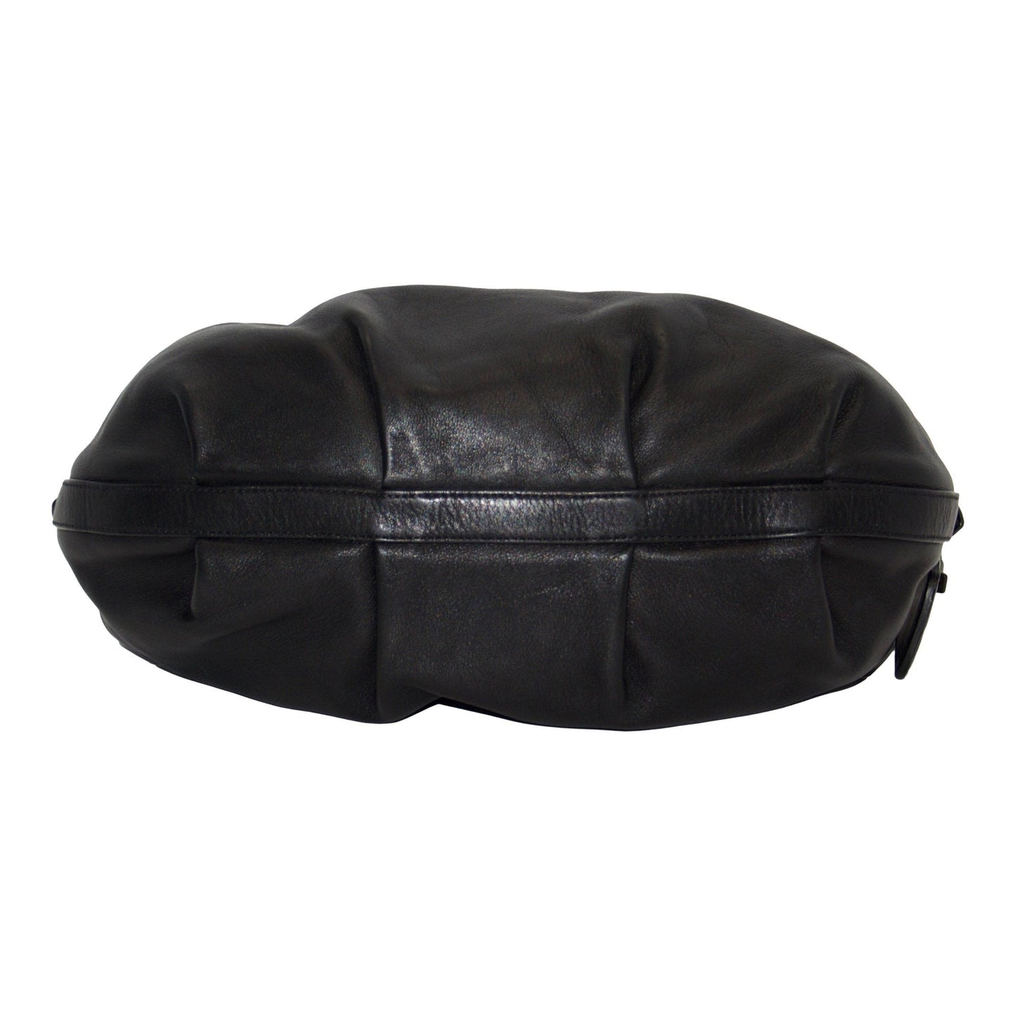 Prada Soft Calf Hobo Handbag Black Travel Bag