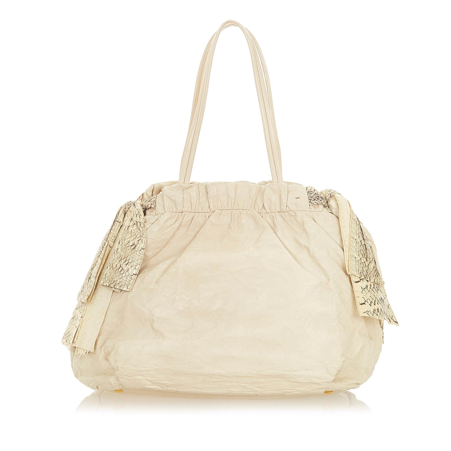 Prada Bow Satchel Shg Leather Satchel Bag