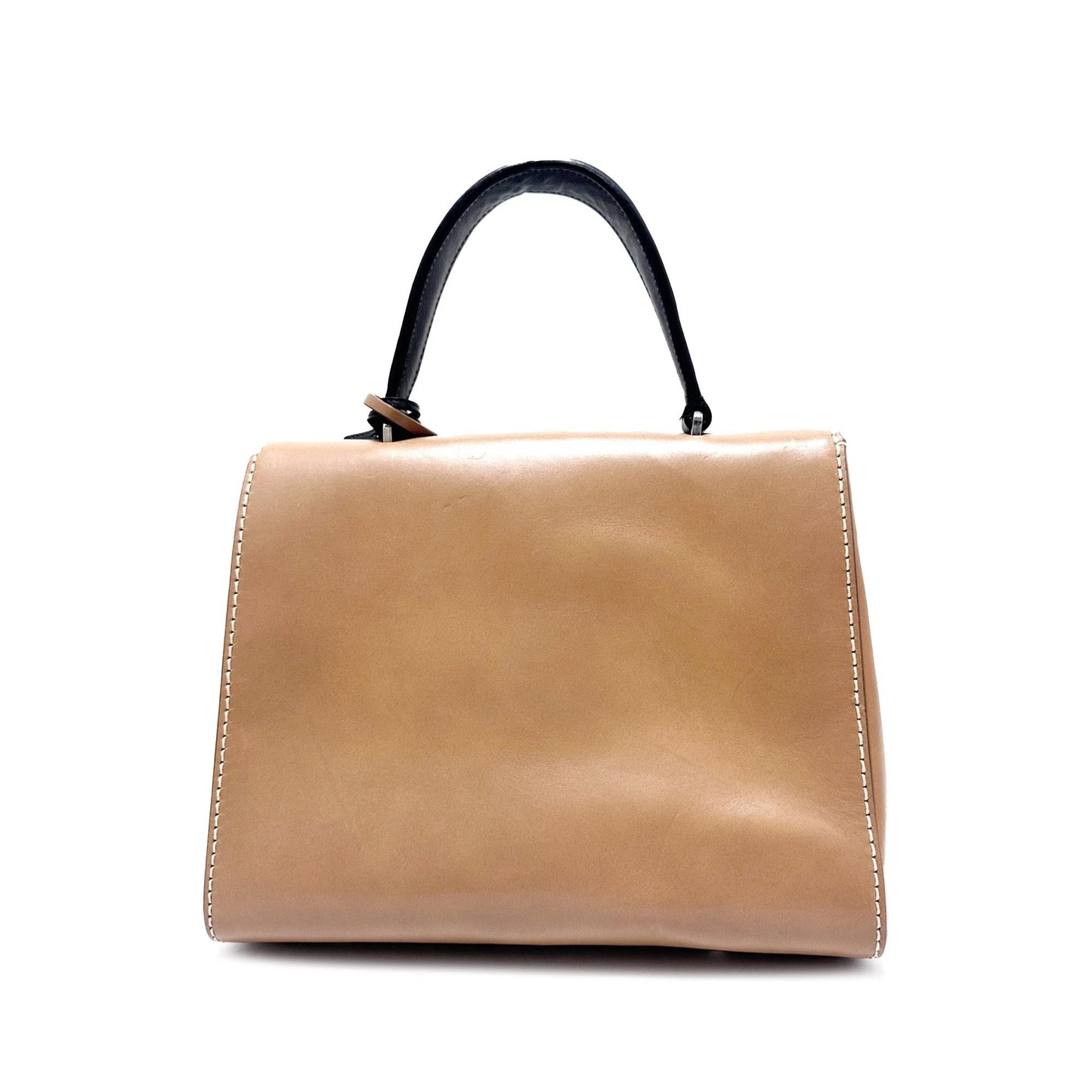 Prada Calfskin Sound Lock Handbag Shg Jvihlr Satchel Bag