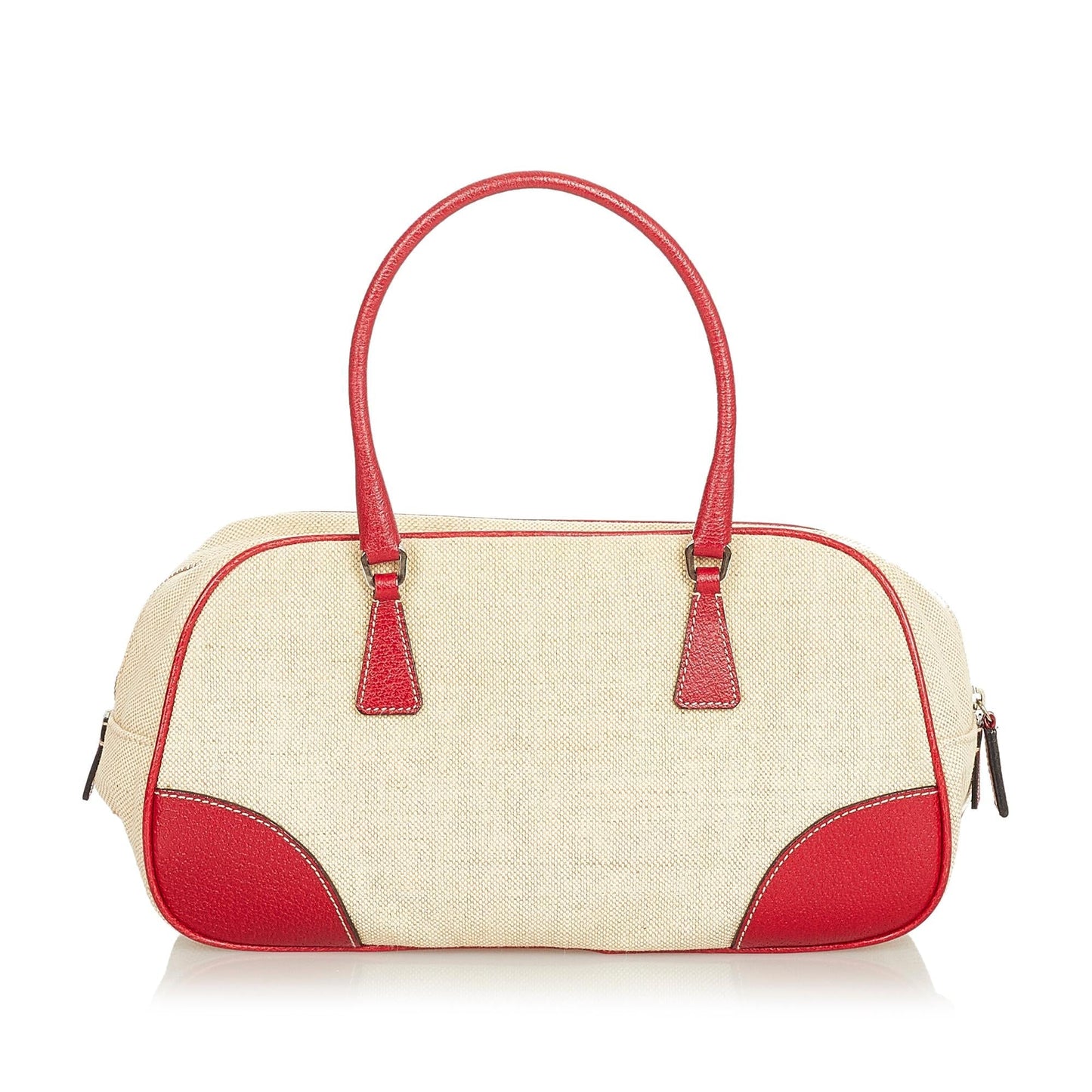 Prada Canapa Bauletto Handbag Shg Satchel Bag