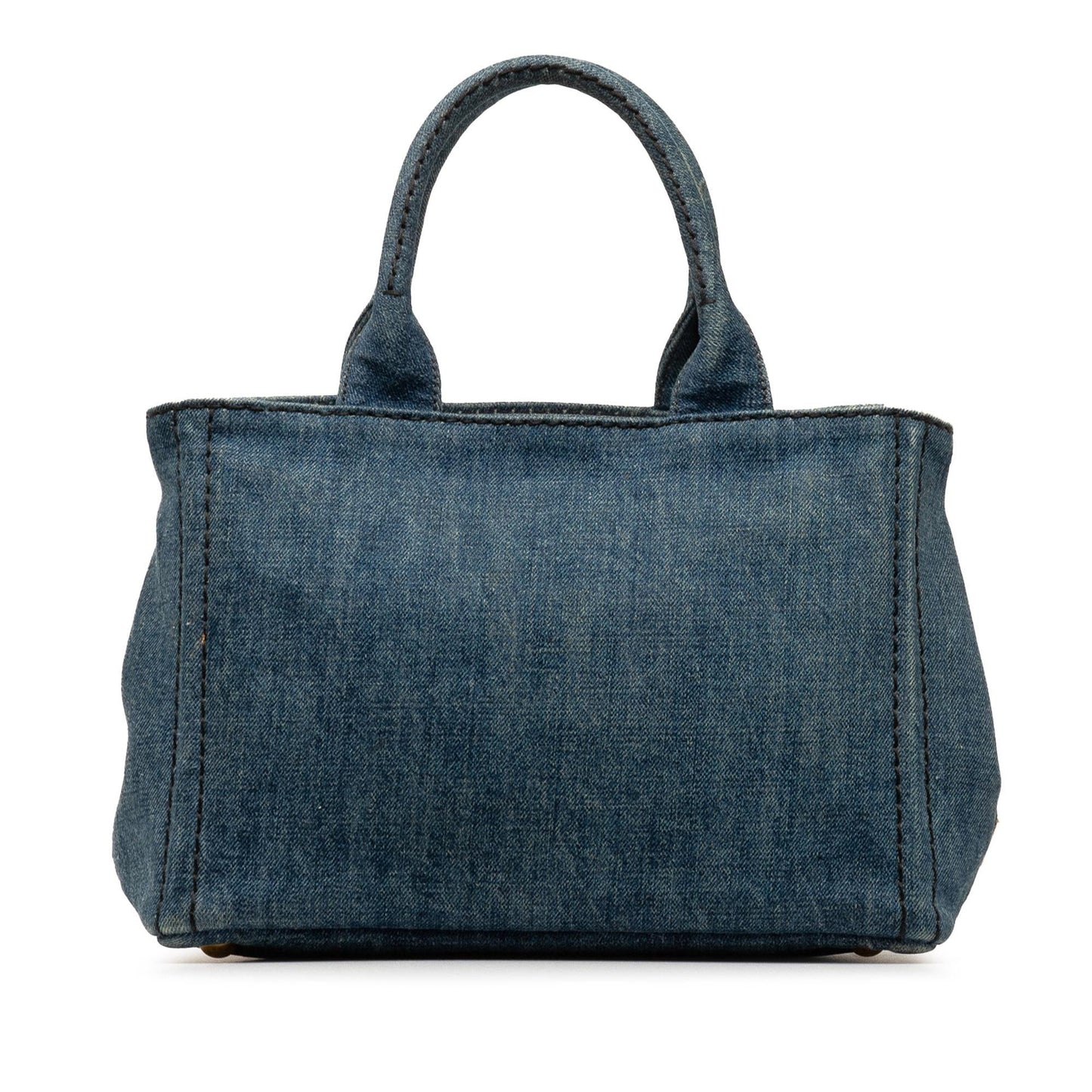Prada Canapa Satchel Shg Ozrubr Denim Logo Satchel Bag