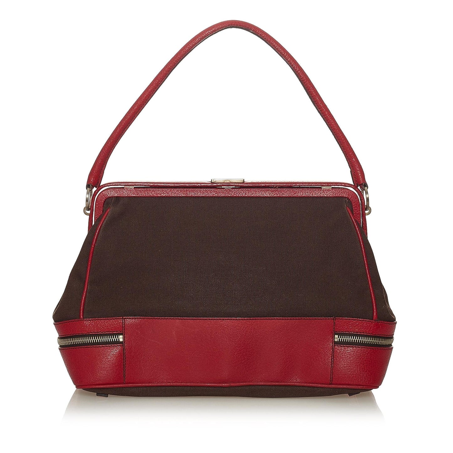 Prada Handbag Shg Canvas Satchel Bag Handbag Shg 27631
