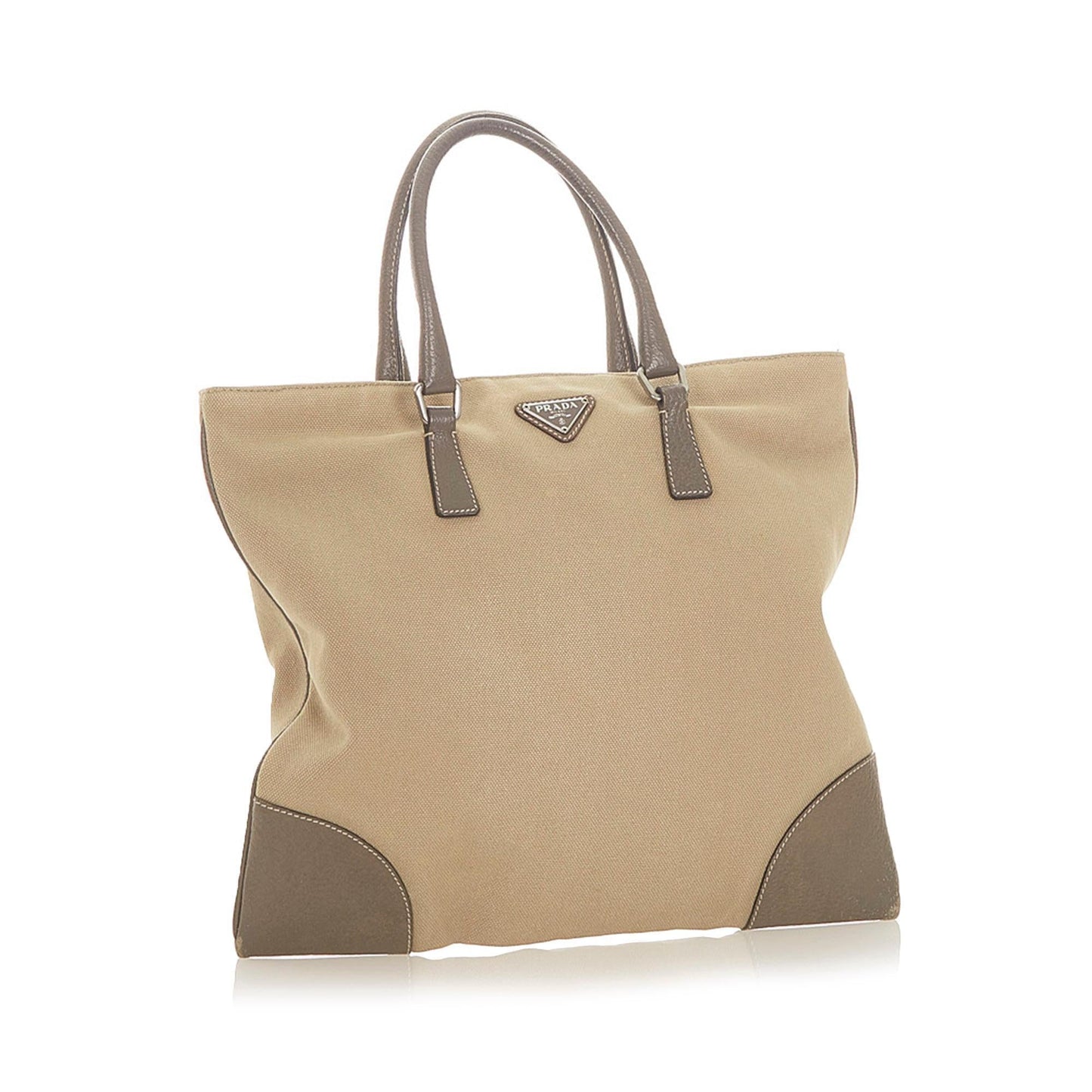 Prada Tote Bag Canvas Bag Shg 19636