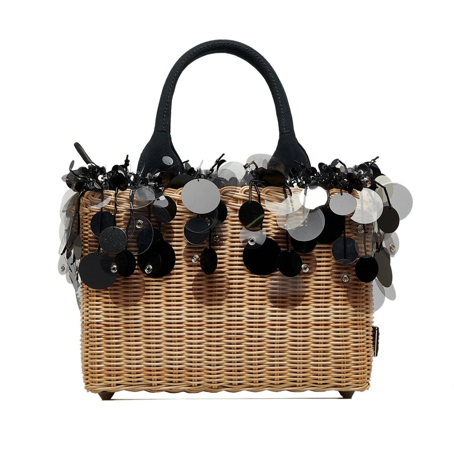 Prada Embellished Midollino Satchel Shg Rjsn9H Satchel Bag