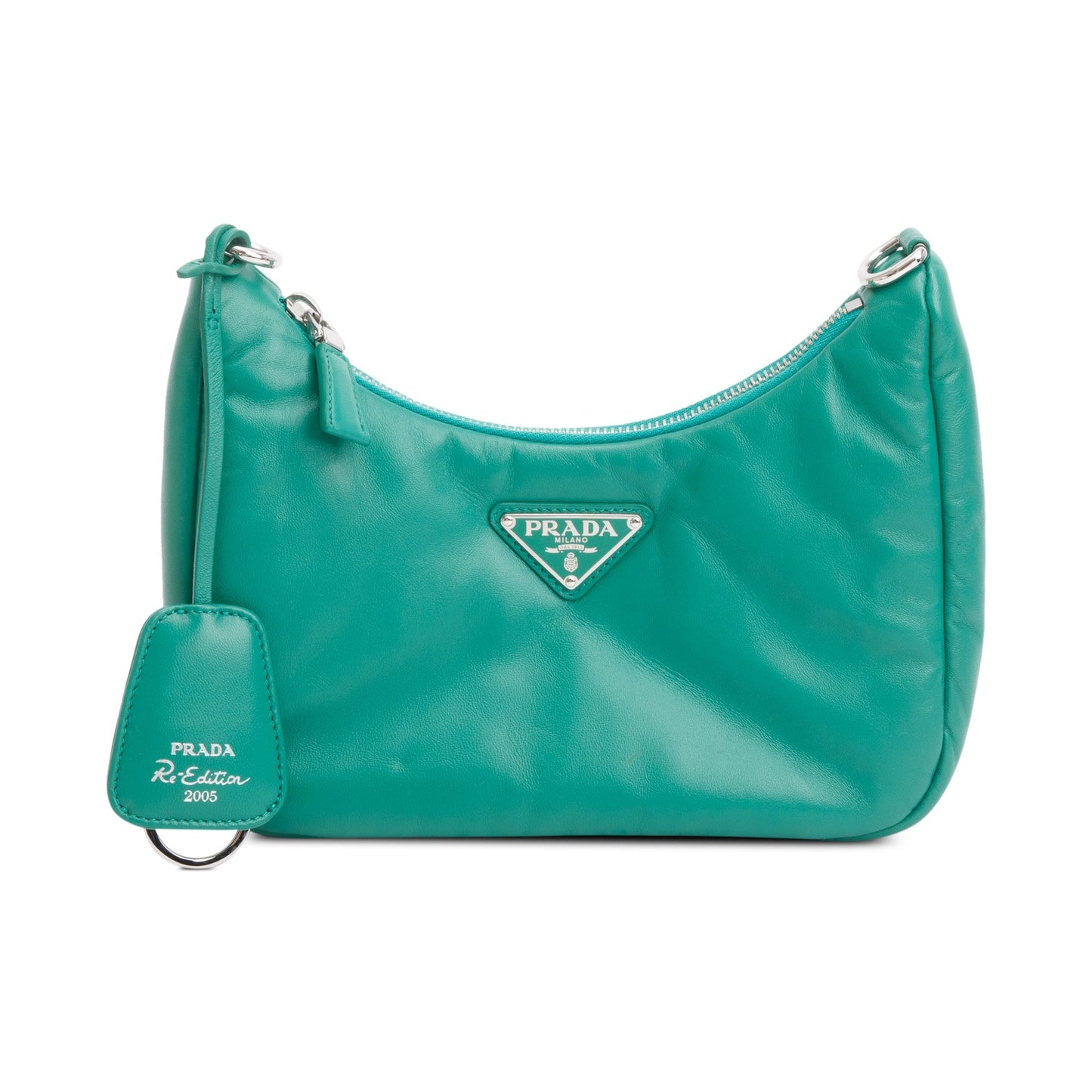 Prada Padded Nappa Re Edition Shoulder Bag Leather Green