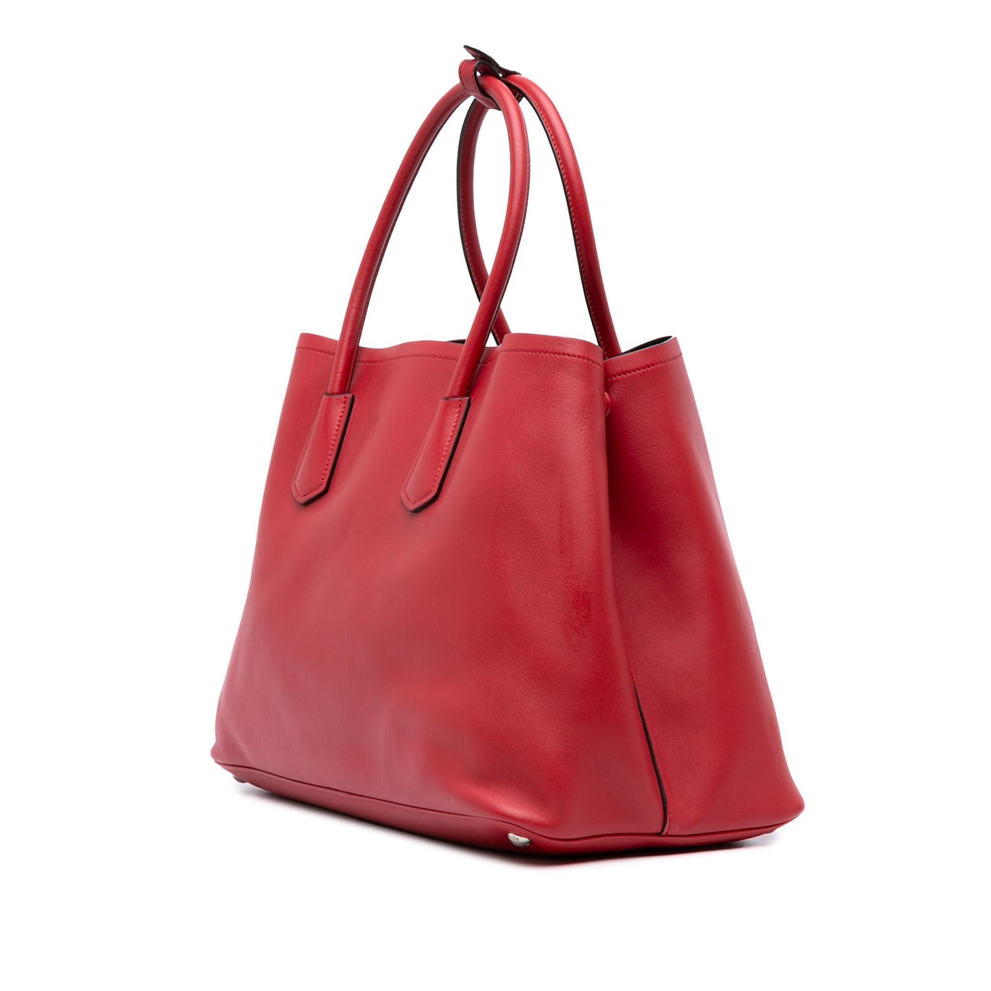 Prada City Calf Double Satchel Large Satchel Bag