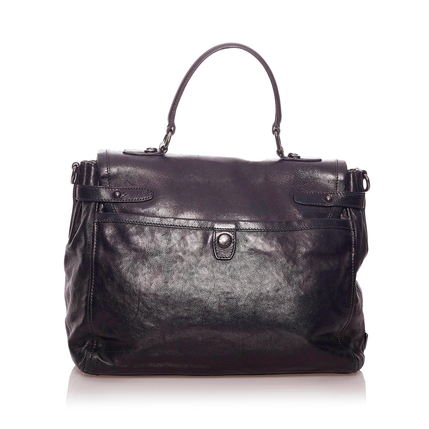 Prada Business Bag Shg Leather Tote Bag