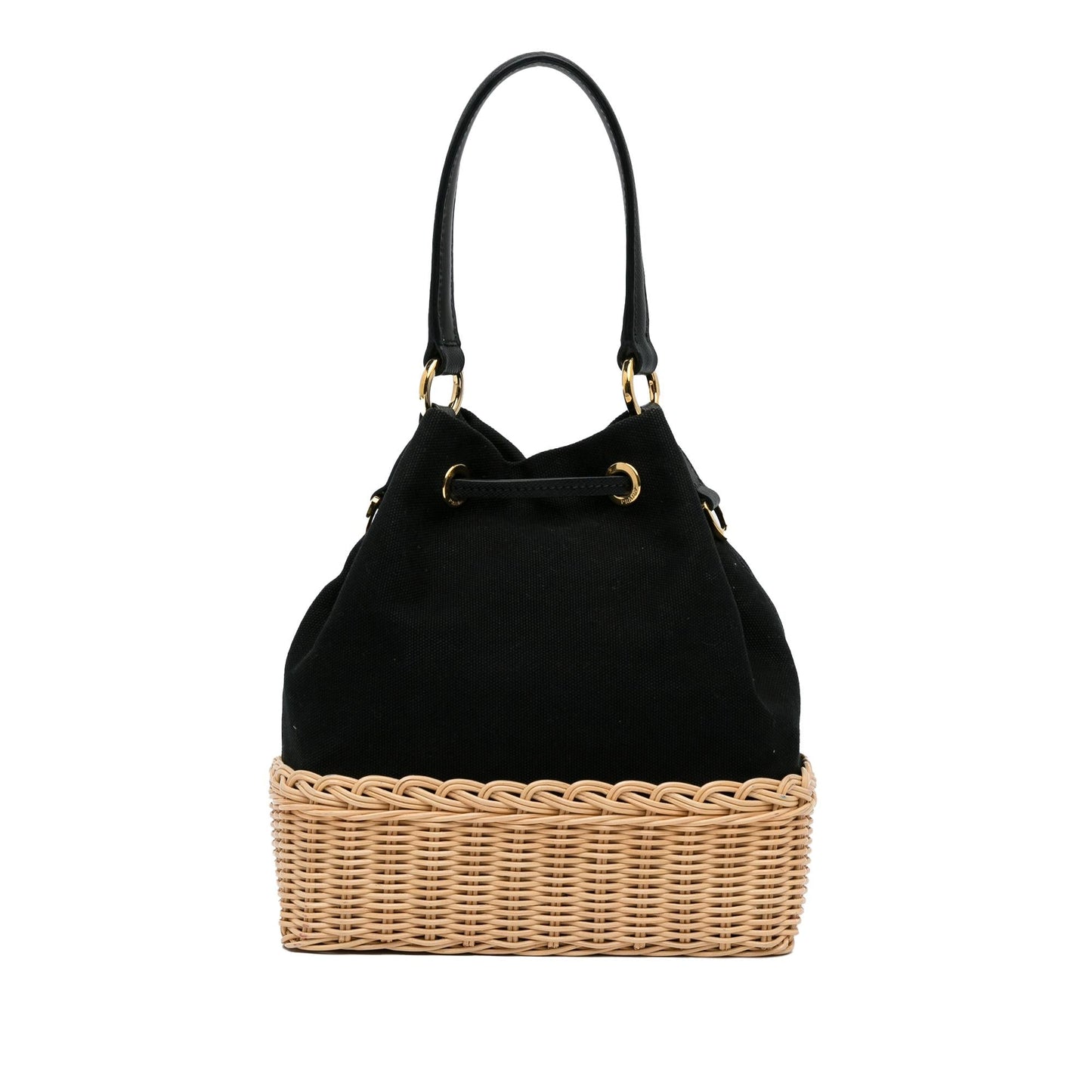 Prada Midollino And Canapa Bag Shg Wkjd4H Bucket Shoulder Bag