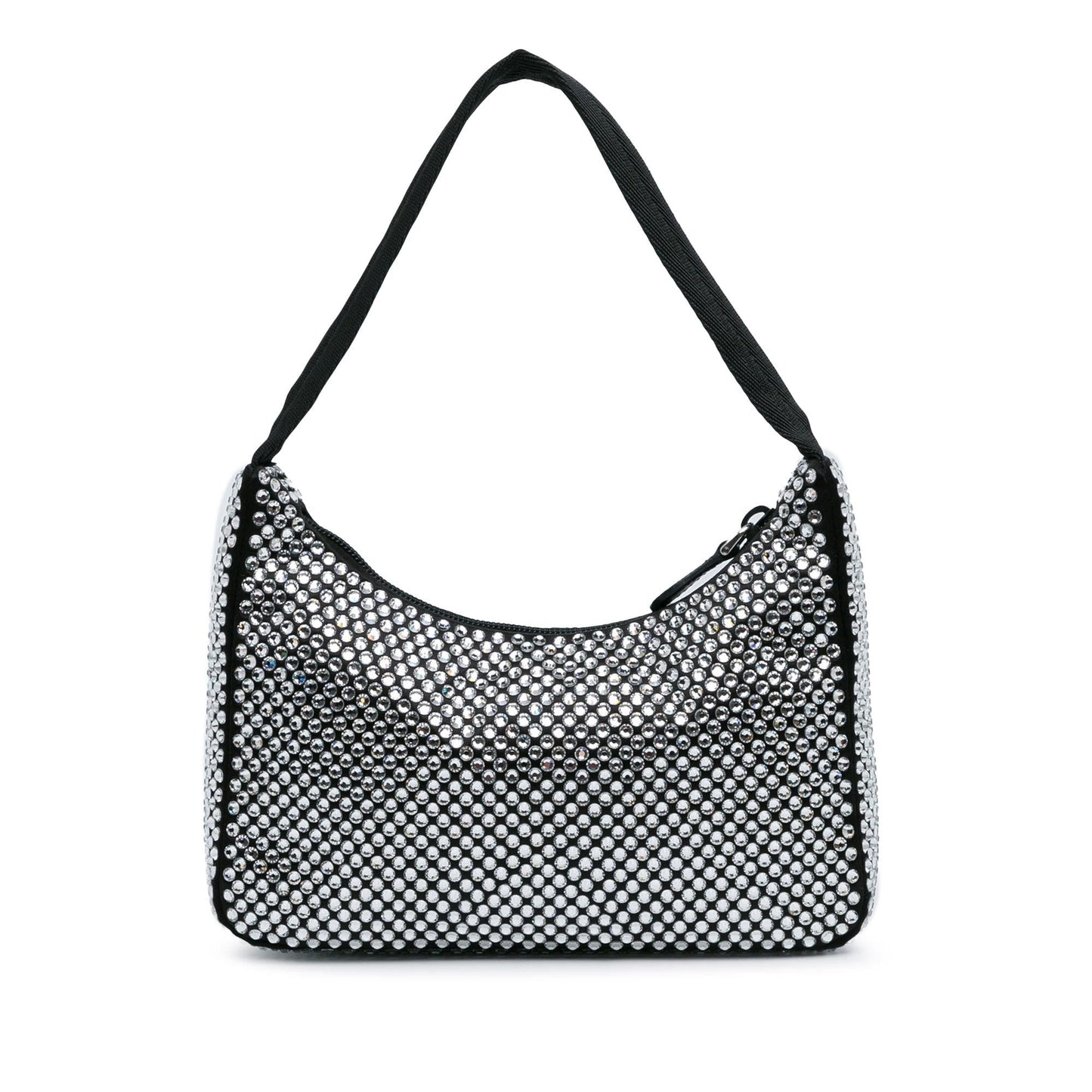 Prada Crystal Re Edition Shoulder Bag Shg K7N60B Satin Mini