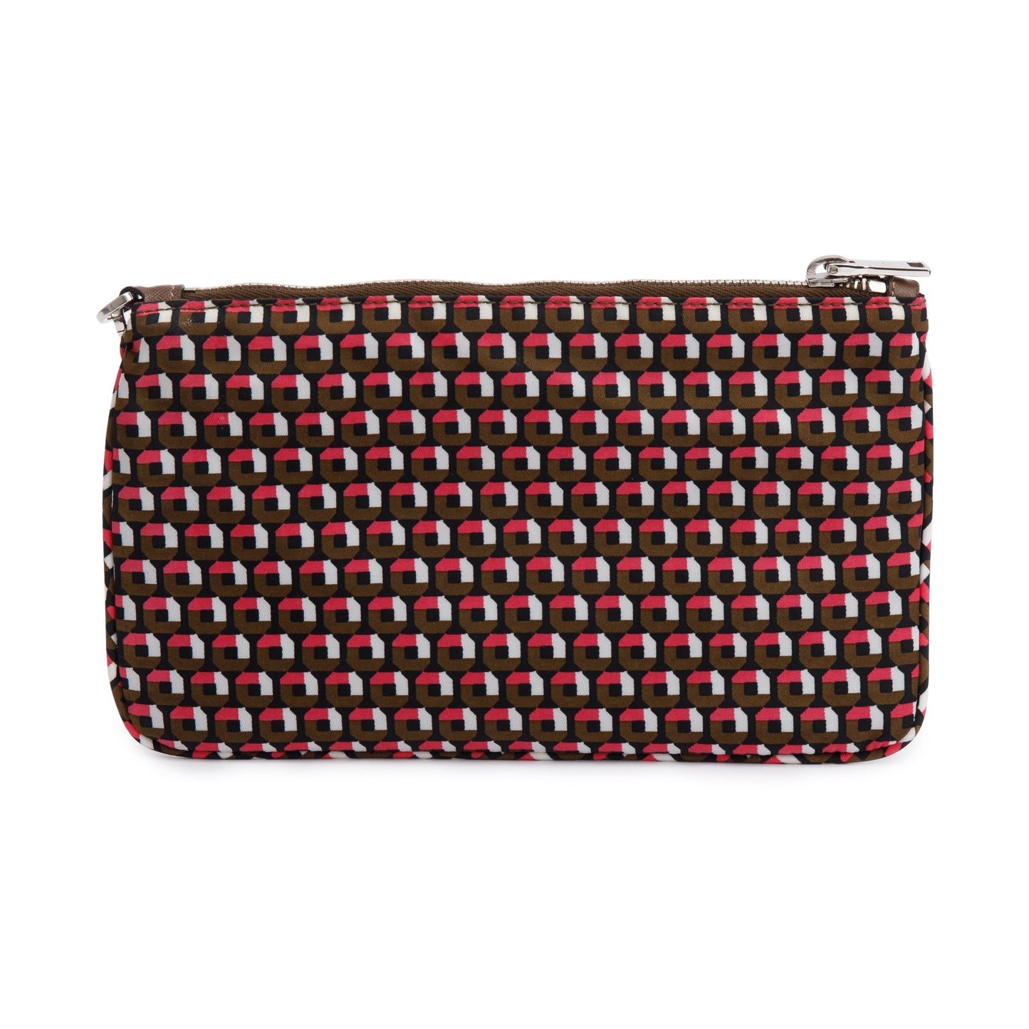 Prada Multicolor Tessuto Stampato Wristlet Handbag Nylon Travel Bag