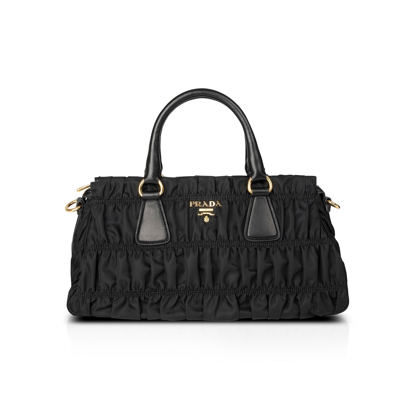 Prada Nappa Trimmed Tessuto Gaufre Tote Handbag Tote Bag