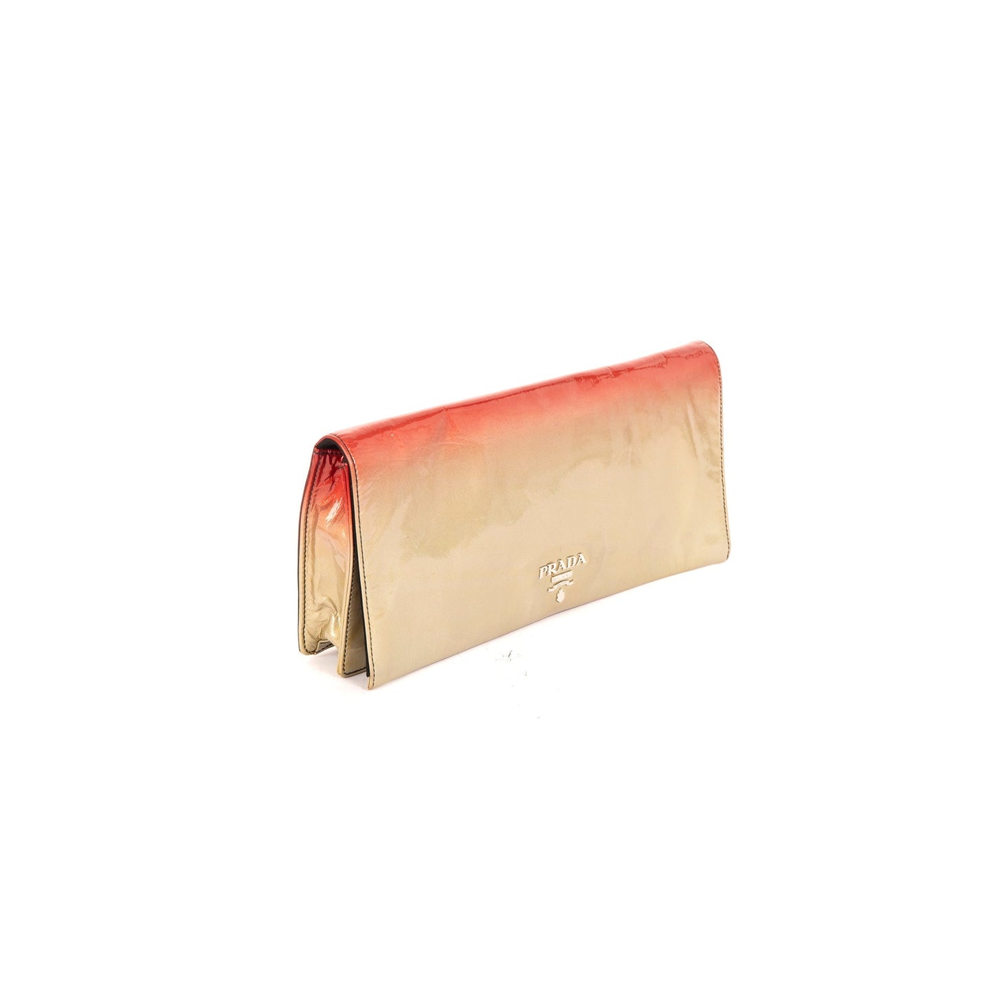 Prada Ombre Vernice Stumata Clutch Handbag Clutch Bag