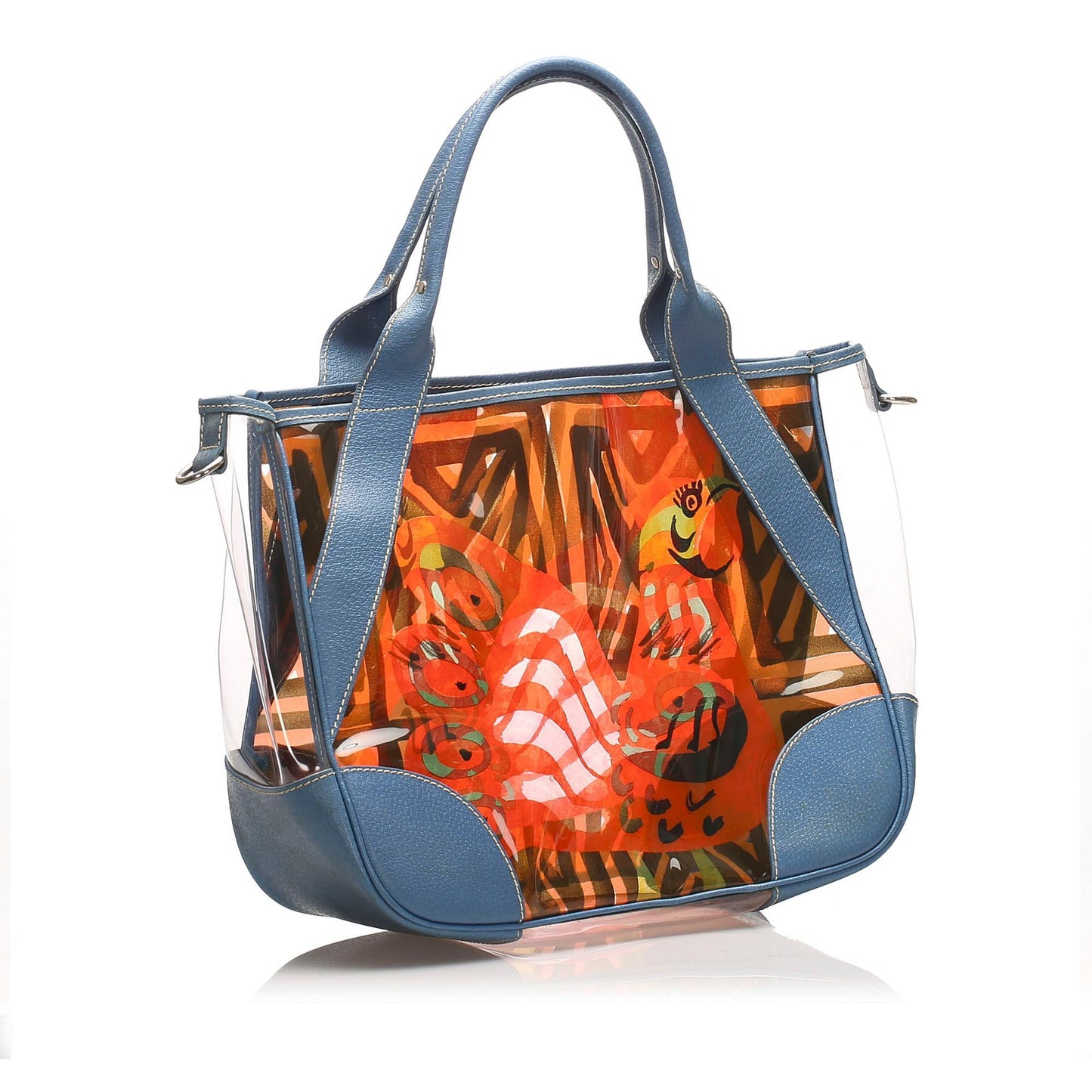 Prada Printed Vinyl Tote Bag