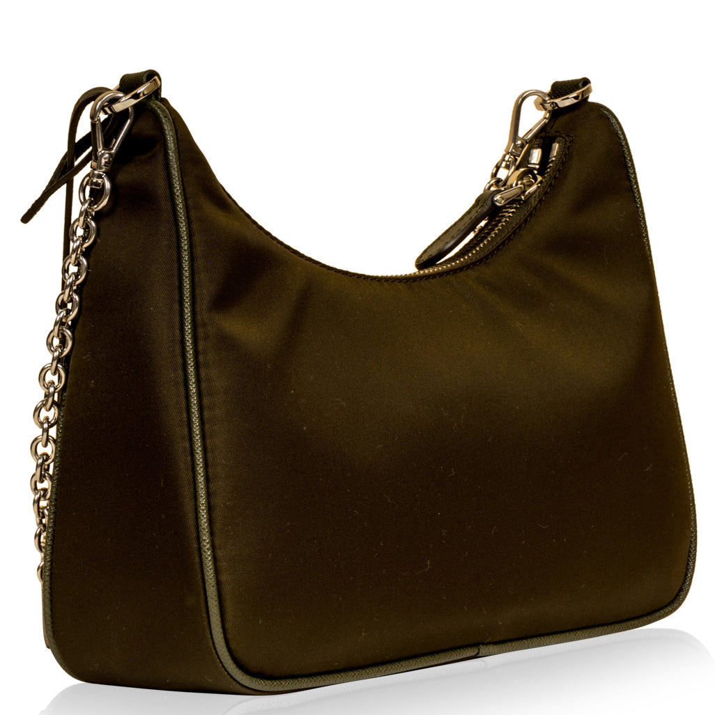 Prada Re Edition Shoulder Bag Khaki Prada Bagista