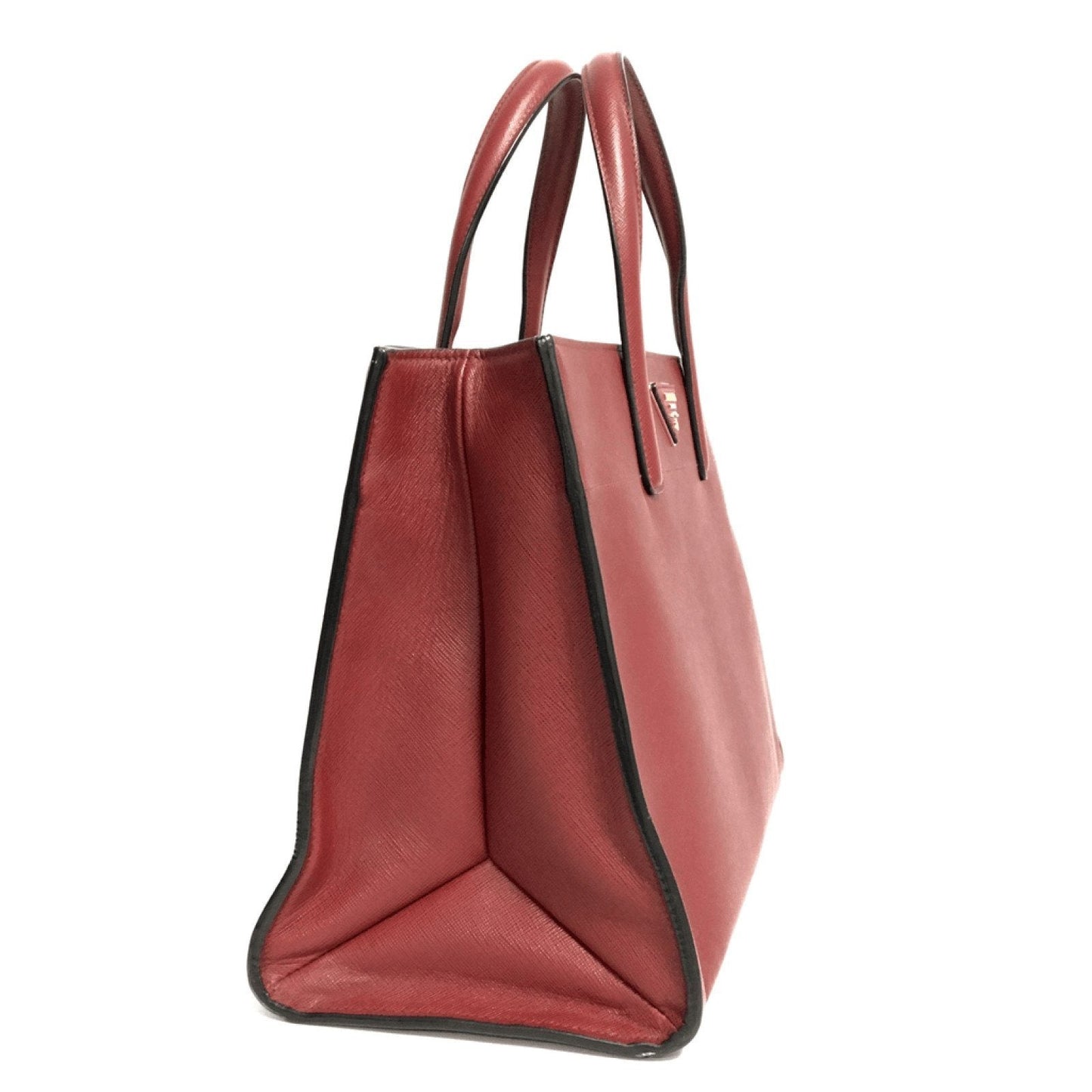 Prada Saffiano Soft Tote Handbag Red Tote Bag