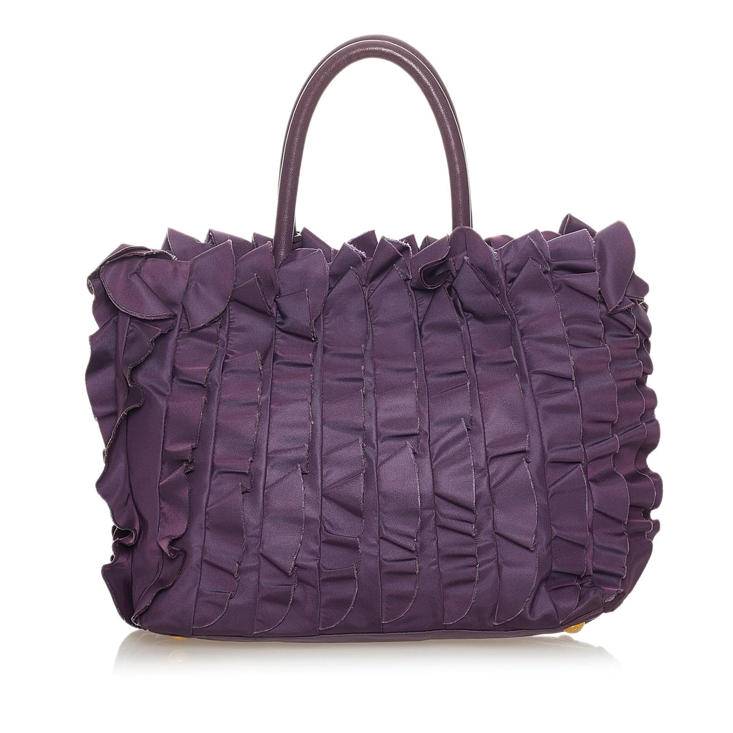 Prada Ruffled Tessuto Tote Bag Shg