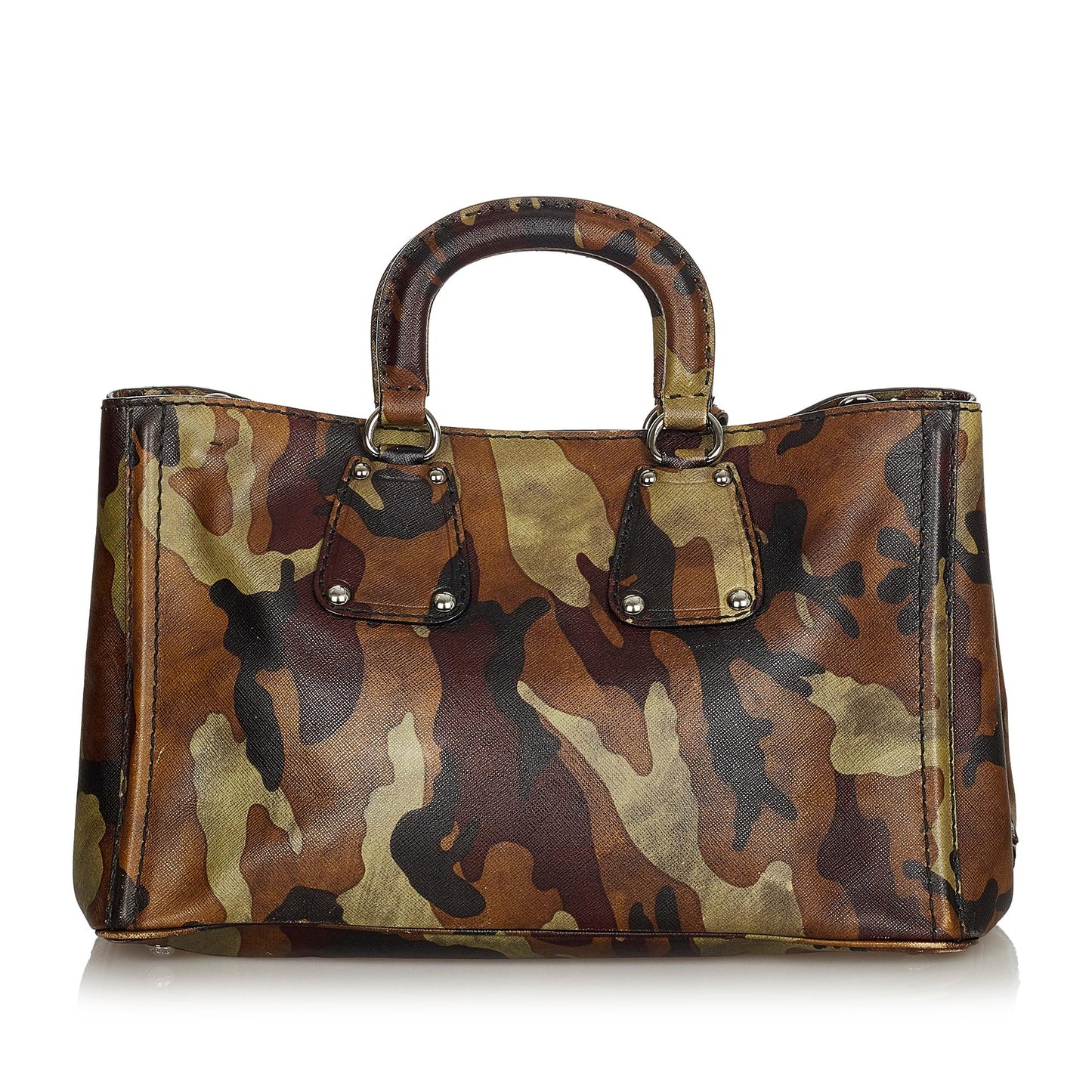 Chanel Prada Camouflage Satchel Shg Saffiano Satchel Bag