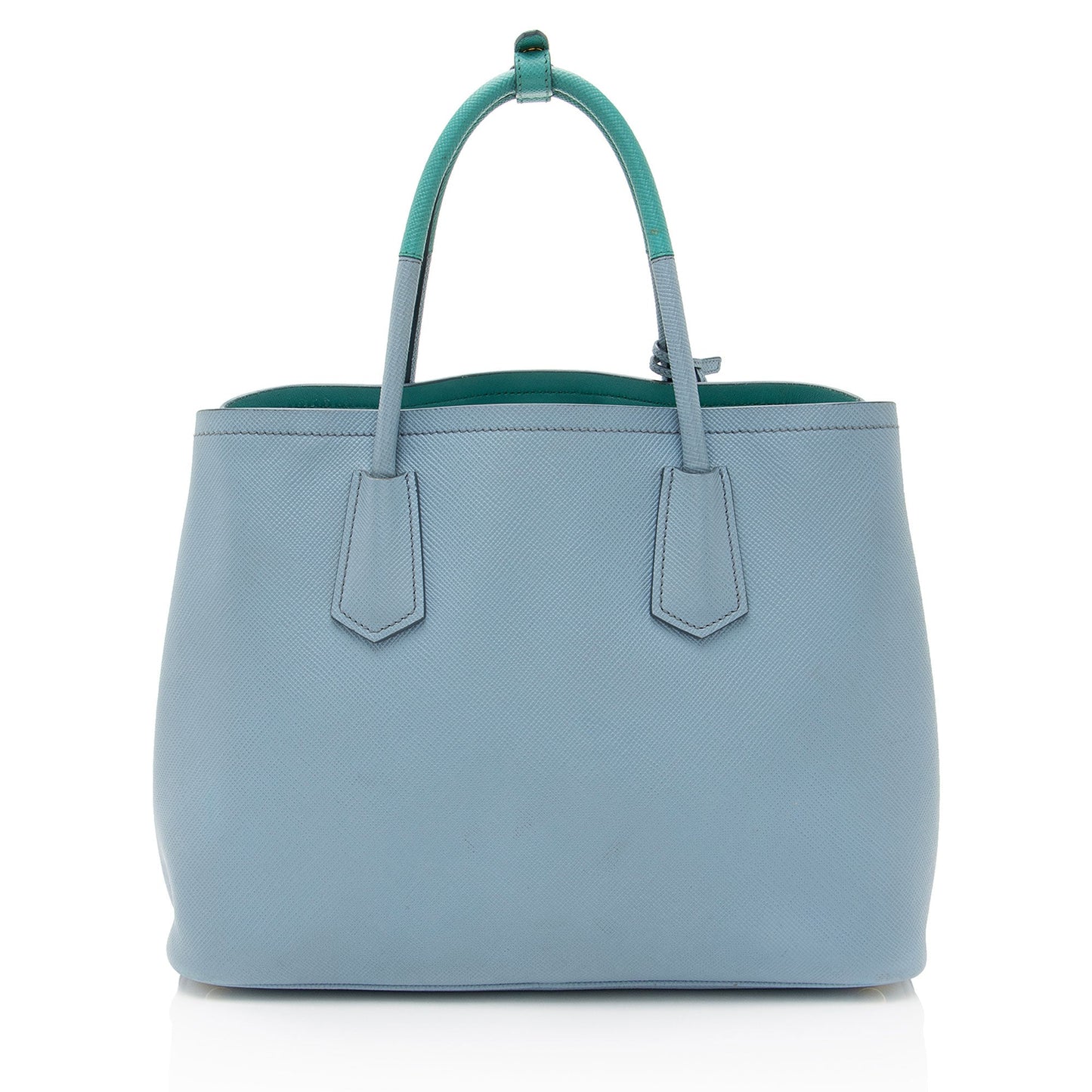 Prada Cuir Double Handle Tote Saffiano Medium Tote Bag