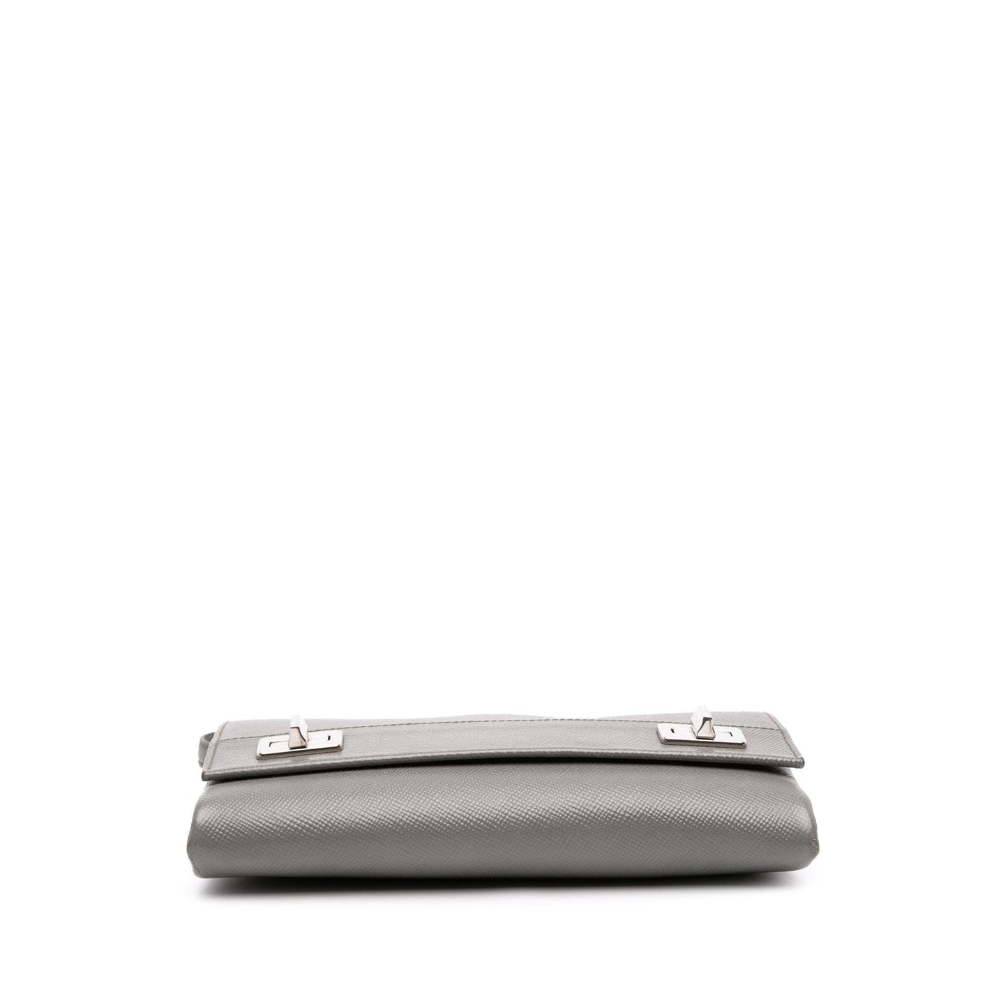 Prada Cuir Twist Lock Crossbody Bag Saffiano Chain Flap