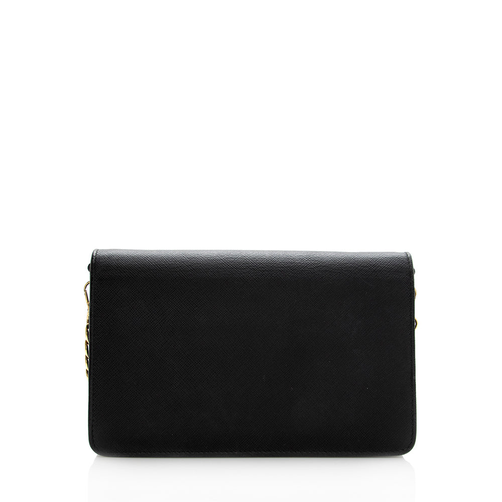 Prada Monochrome Crossbody Bag Shf Leather Saffiano Small