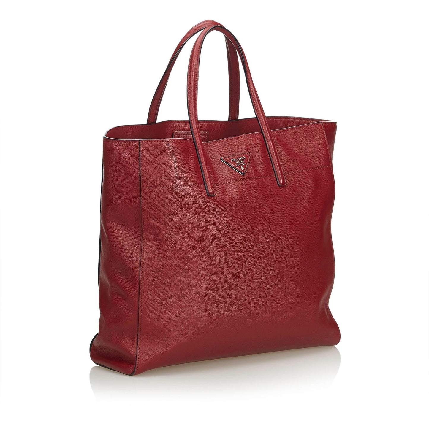 Prada Soft Tote Leather Saffiano Tote Bag