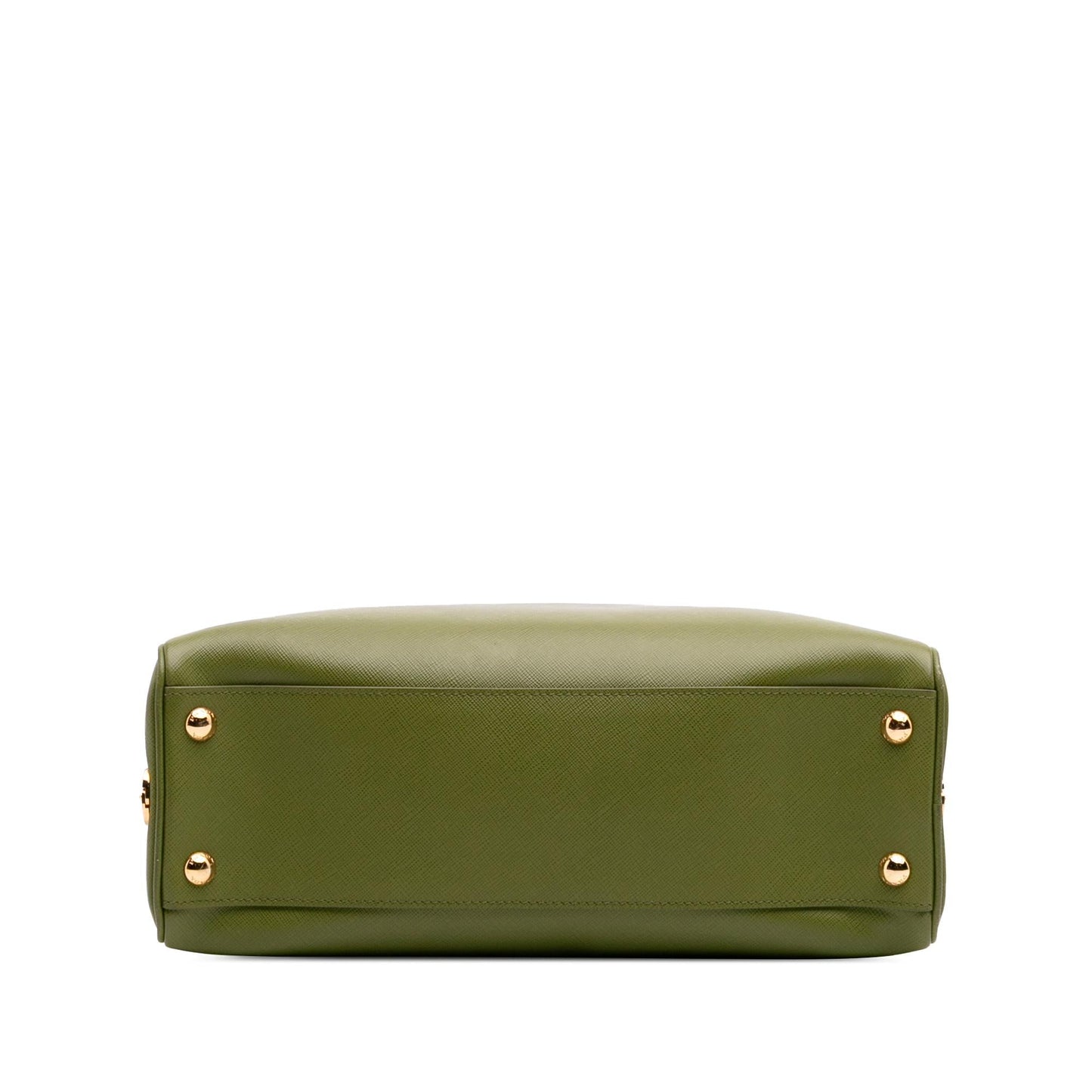 Prada Lux Pyramid Frame Handbag Saffiano Satchel Bag