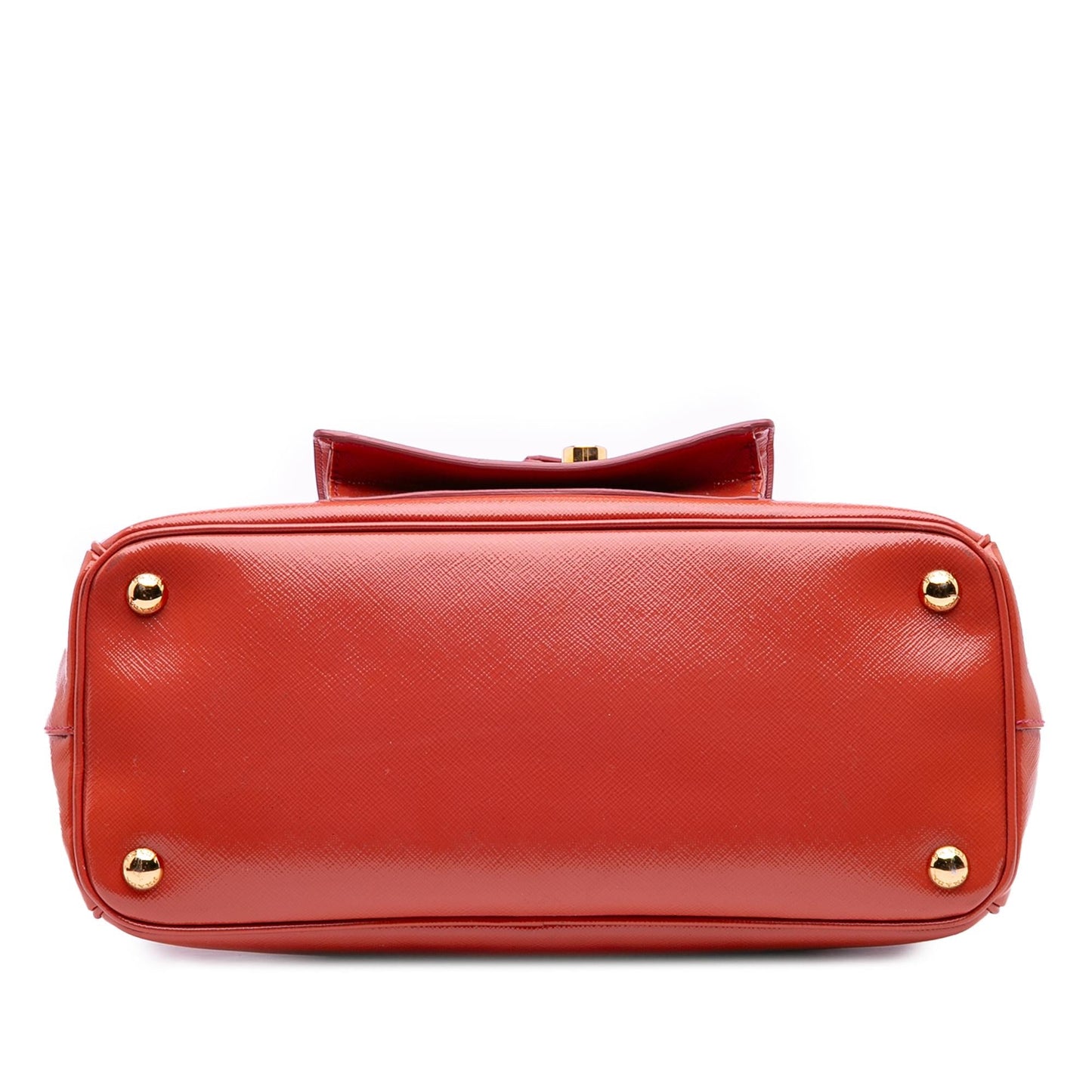 Prada Vernice Front Pocket Galleria Double Satchel Saffiano Zip Satchel Bag