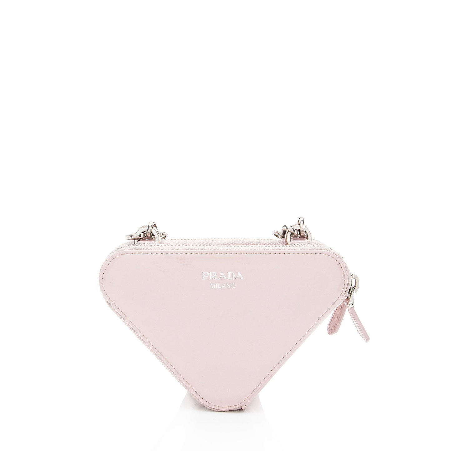 Prada Crystal Triangle Crossbody Satin Mini Crossbody Bag