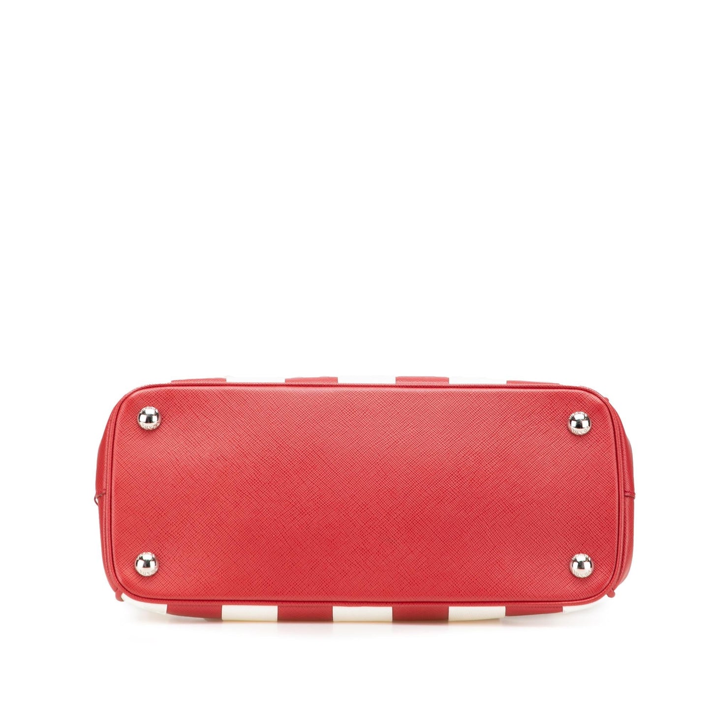 Prada Bicolor Galleria Double Satchel Saffiano Small Zip Satchel Bag