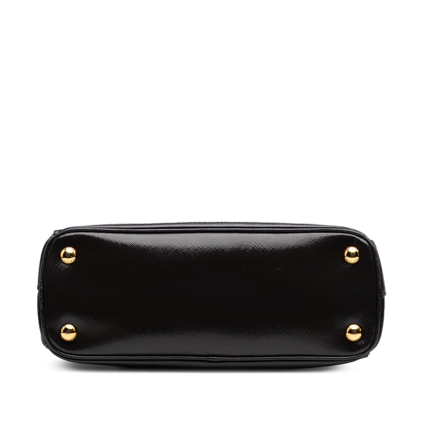 Prada Vernice Galleria Double Satchel Saffiano Small Zip Satchel Bag