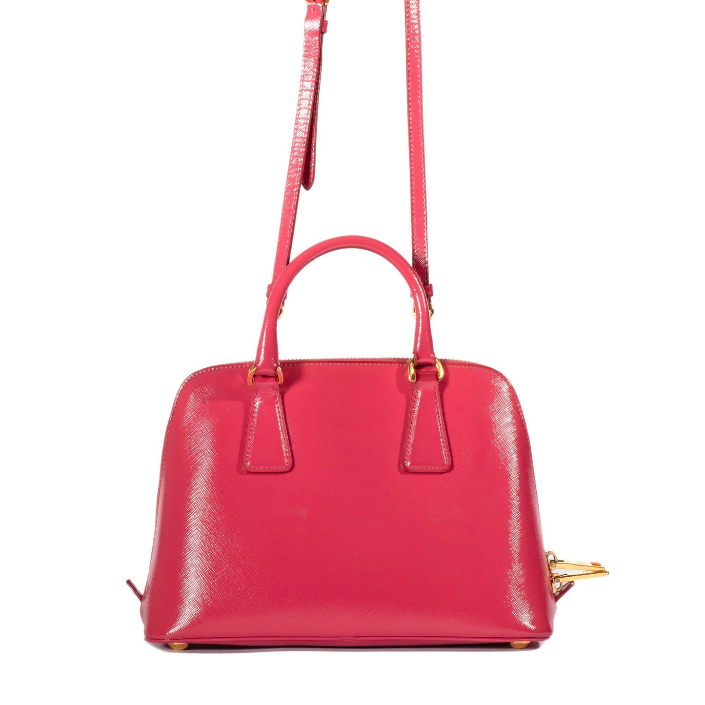 Prada Saffiano Vernice Promenade Bag Small Travel Bag