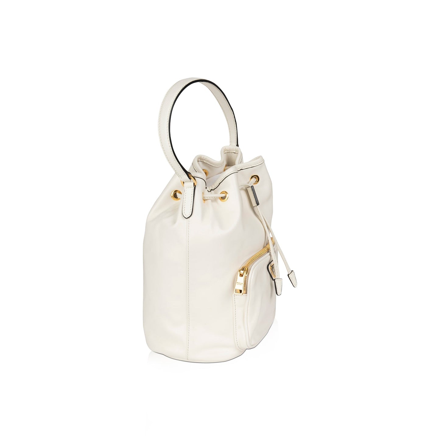 Prada Soft Calf & Saffiano Crossbody Bag Leather Mini
