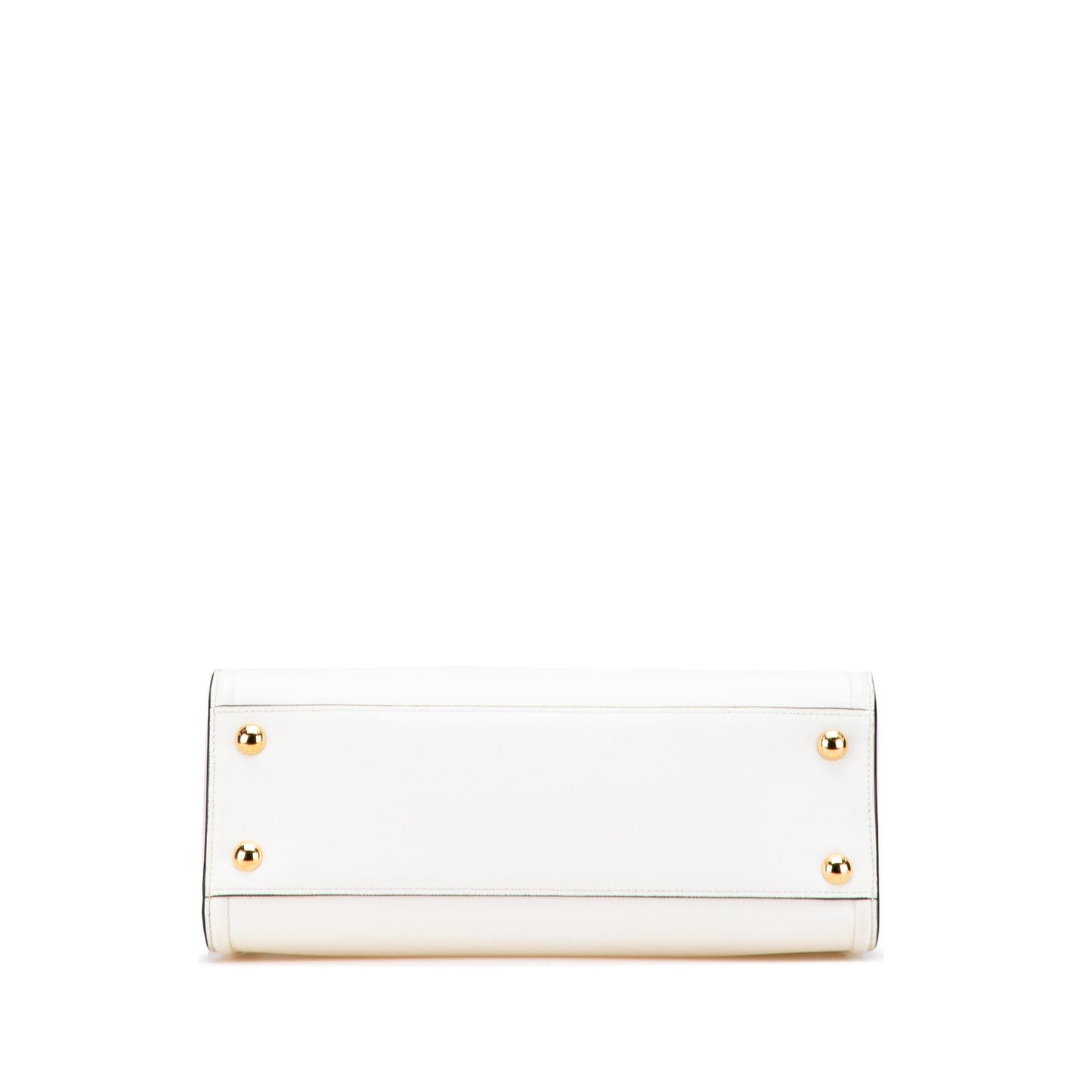 Prada Soft Calf Trimmed Lux Satchel Saffiano Satchel Bag