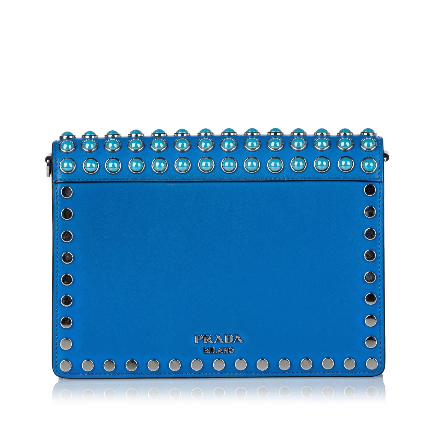 Prada Studded Elektra Crossbody Bag Shg Leather