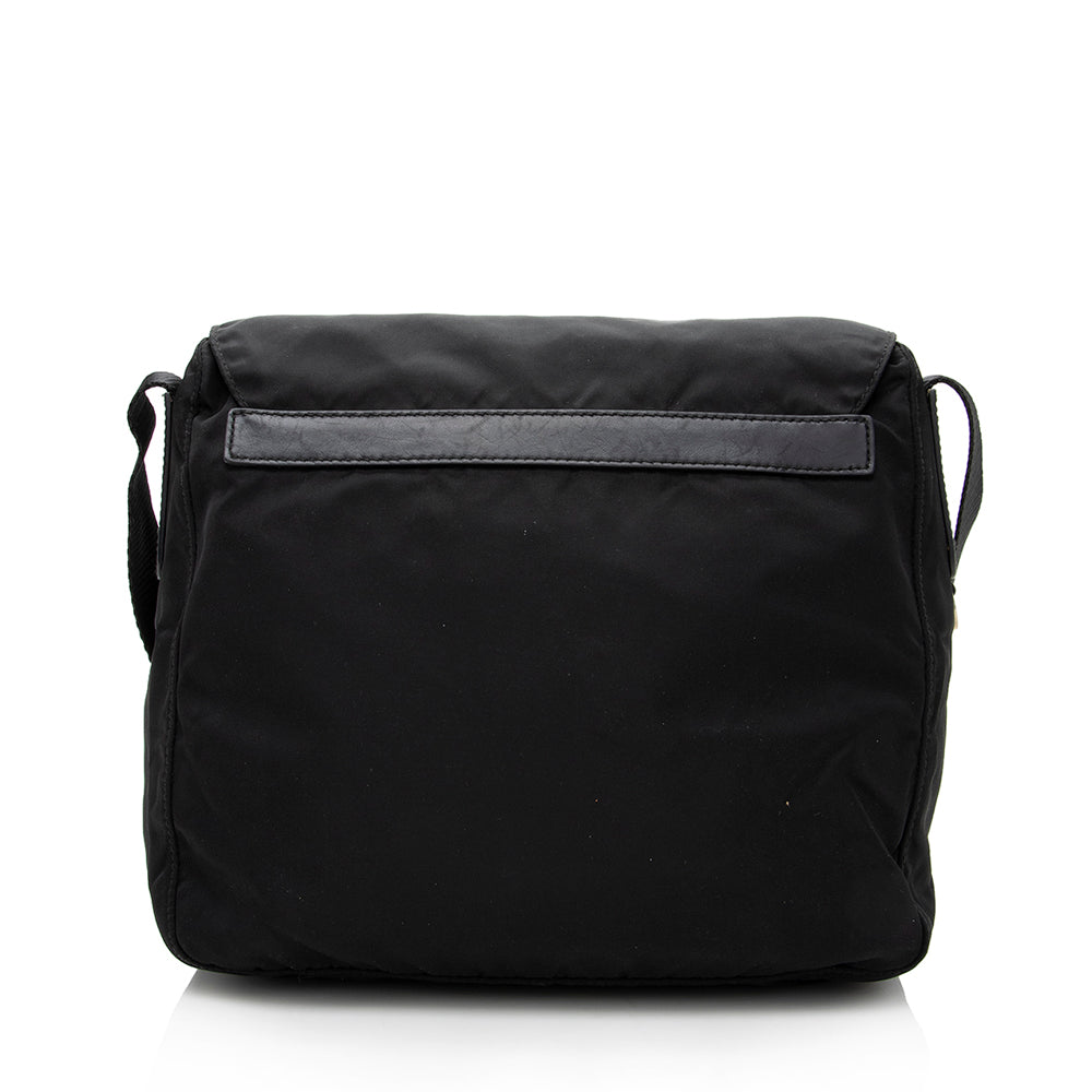 Prada Tessuto Buckle Messenger Bag Shf Shoulder Bag