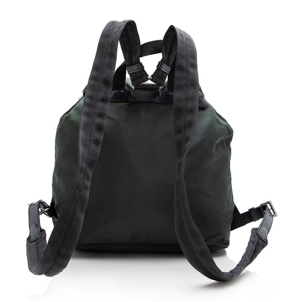 Prada Tessuto Double Pocket Backpack Shf Medium Shoulder Bag