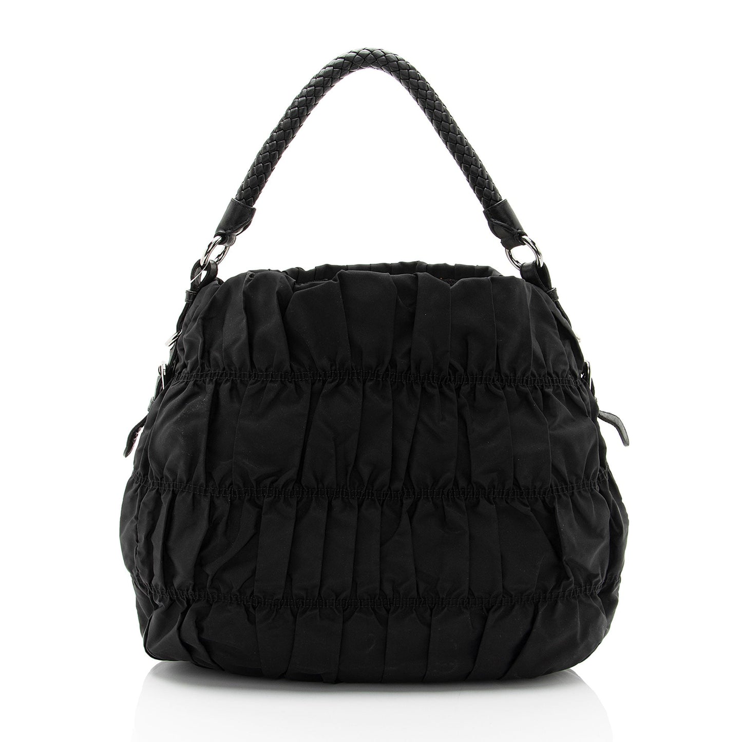 Prada Tessuto Gaufre Braided Hobo Shf Zpaugr Shoulder Bag