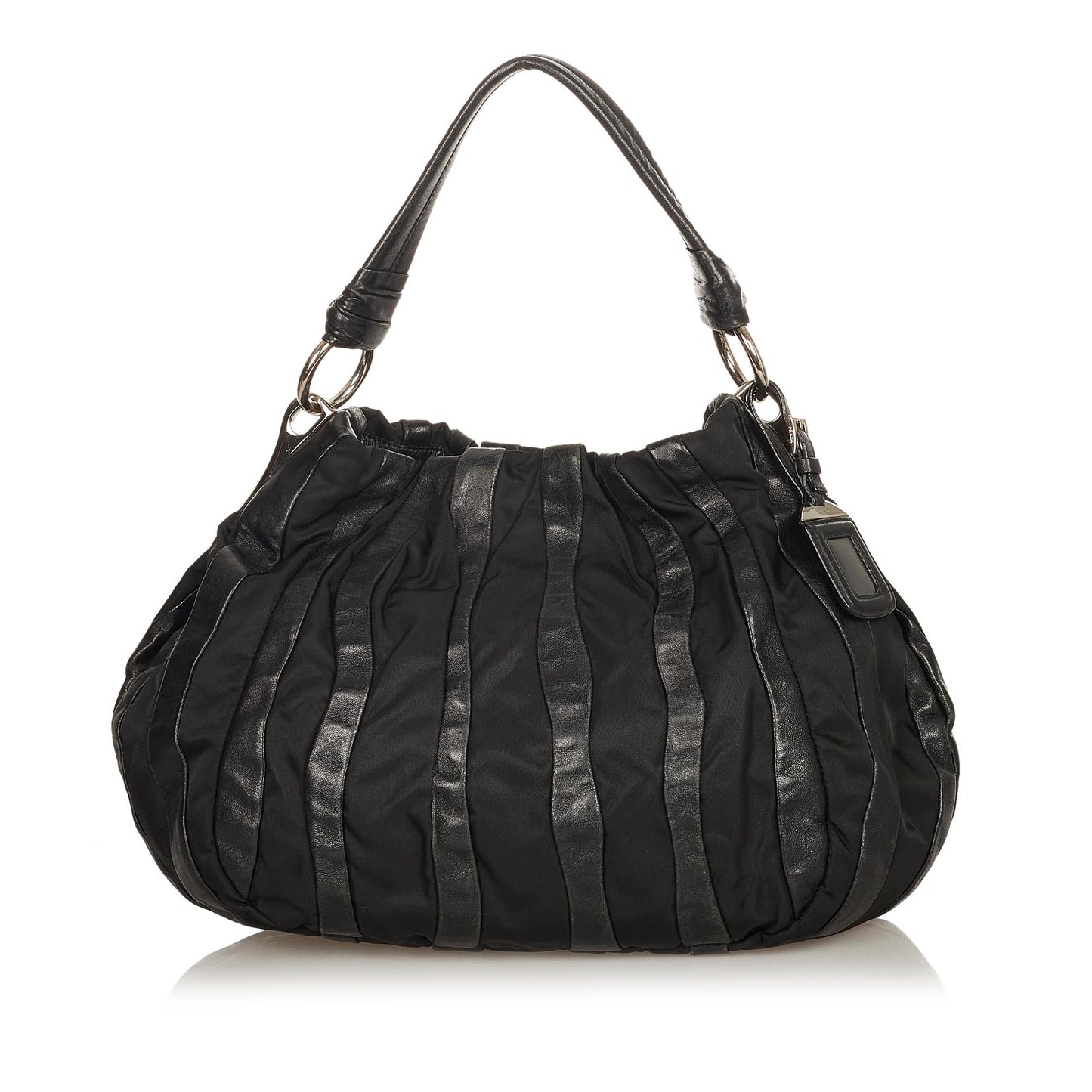 Prada Tessuto Nappa Waves Hobo Bag Shg Shoulder Bag