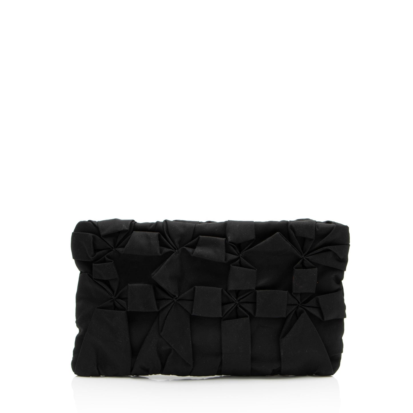 Prada Tessuto Origami Diamond Pleated Clutch Clutch Bag