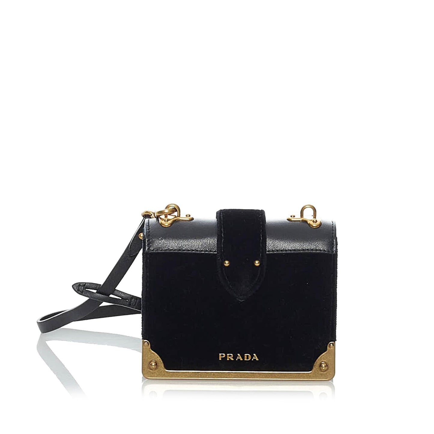 Prada Velluto Cahier Crossbody Bag Shg