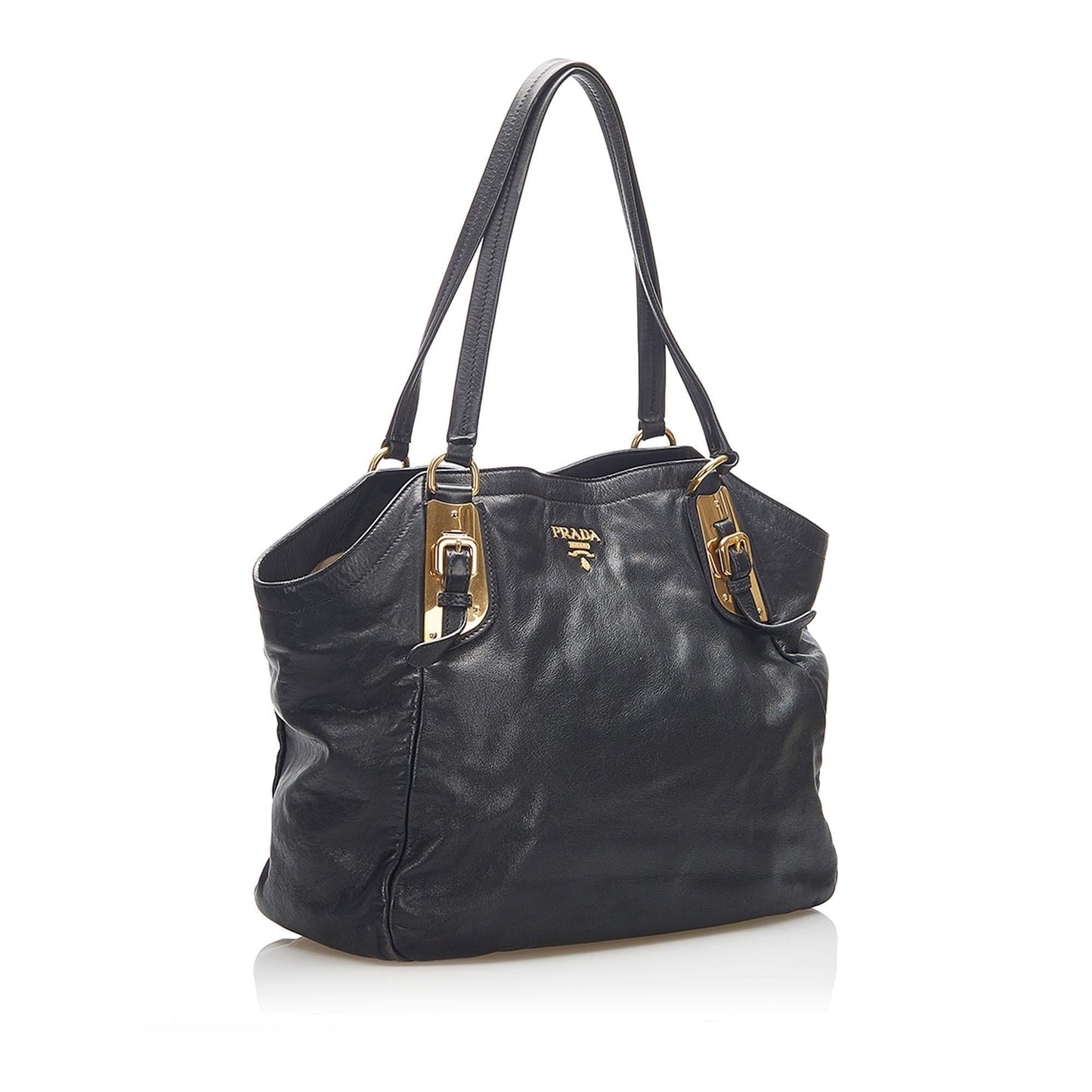 Prada Shine Tote Bag Leather Vitello