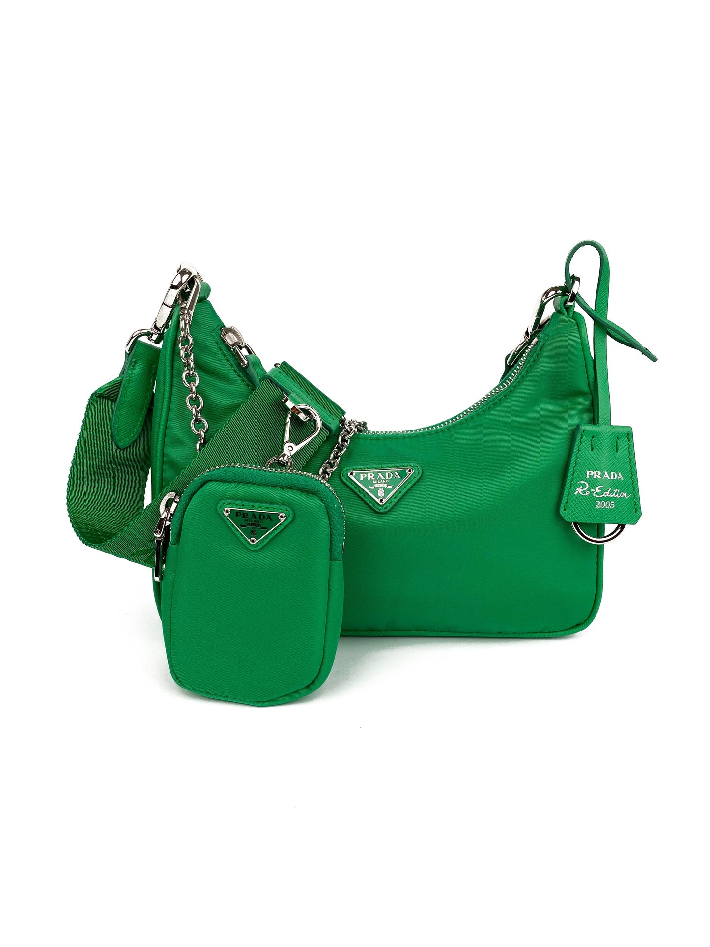 Prada Handbag Re-edition Re- Bag Nylon Green