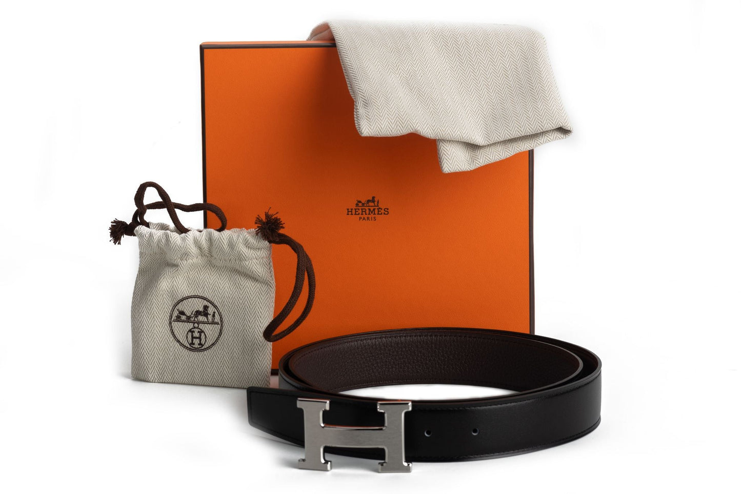 Hermes Reversible Bag Black Travel Bag