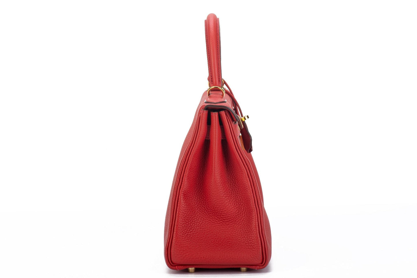 Hermes Kelly Retourne Geranium Togo Handbag Travel Bag