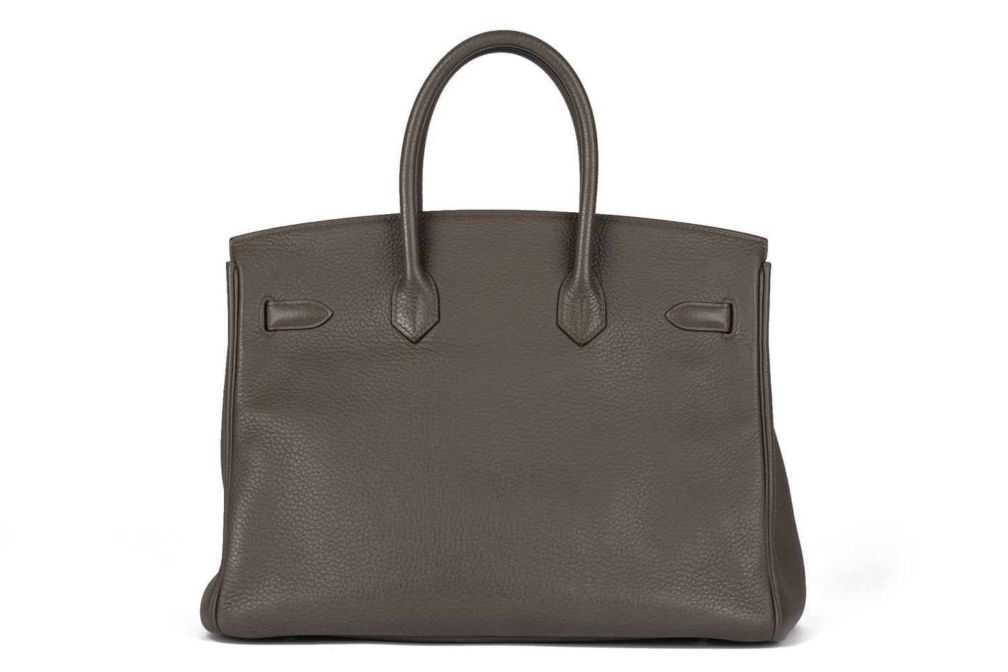 Hermes Birkin Etain Clemence Handbag Leather Travel Bag