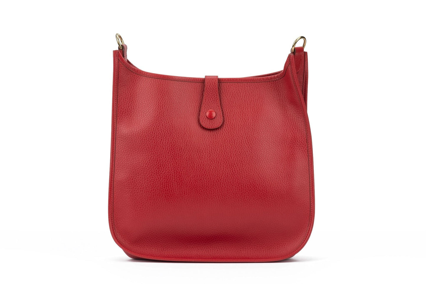 Hermes Evelyne Gm Ardennes Handbag Red Travel Bag