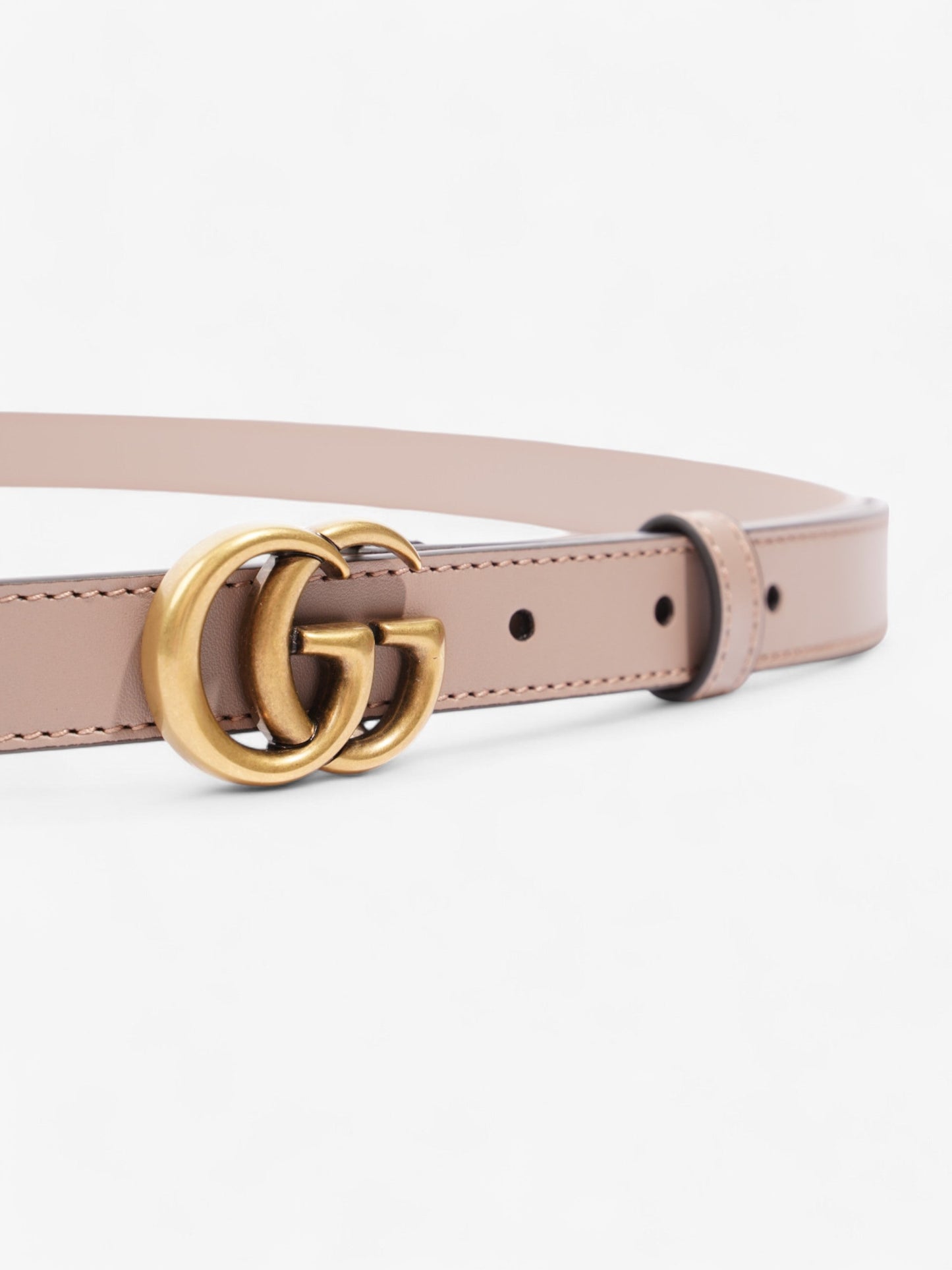 Gucci Marmont Thin Belt Rose Handbag Leather Beige Accessory