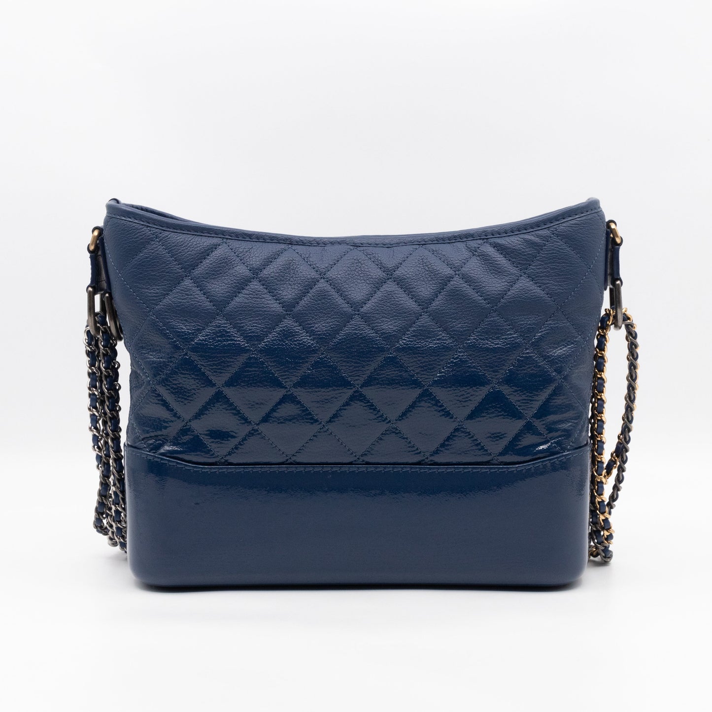 Chanel Gabrielle Hobo Large Dark Blue Goatskin Leather