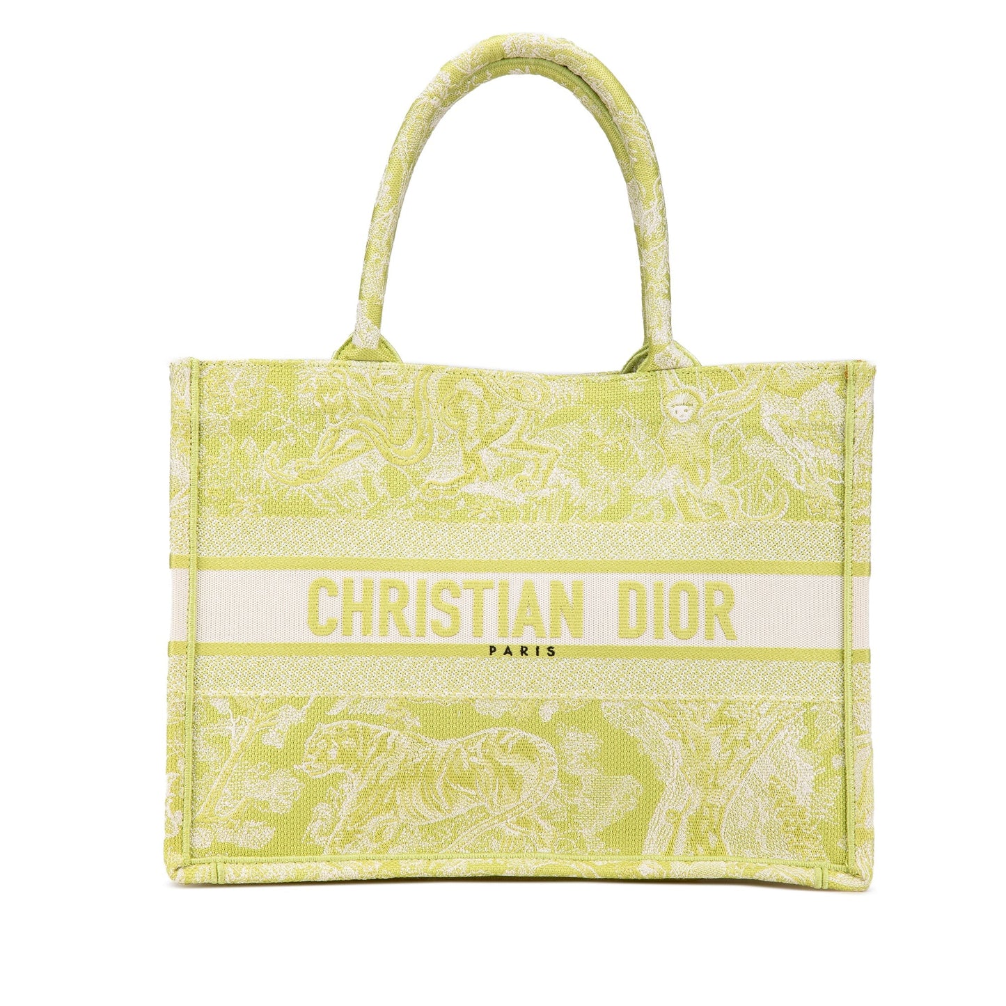 Dior Handbag iviera Toile De Jouy Book Tote Canvas Green Medium Tote Bag