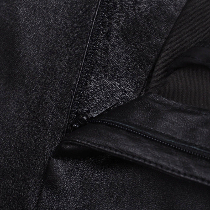 Gucci skinny Leather Black Silver Apparel